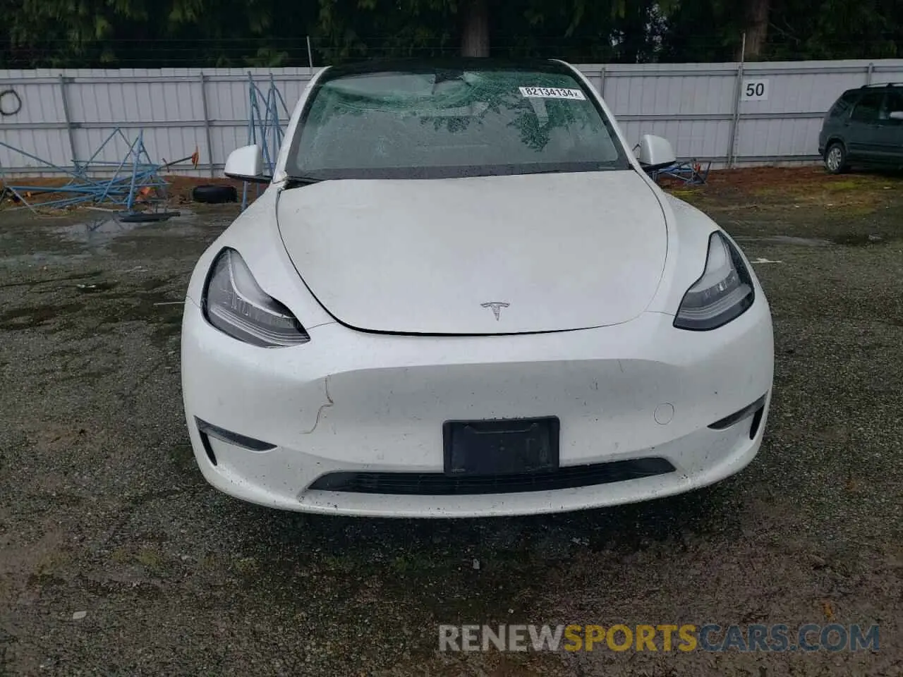 5 fotografías del automóvil dañado 5YJYGDEE1LF055587 TESLA MODEL Y 2020