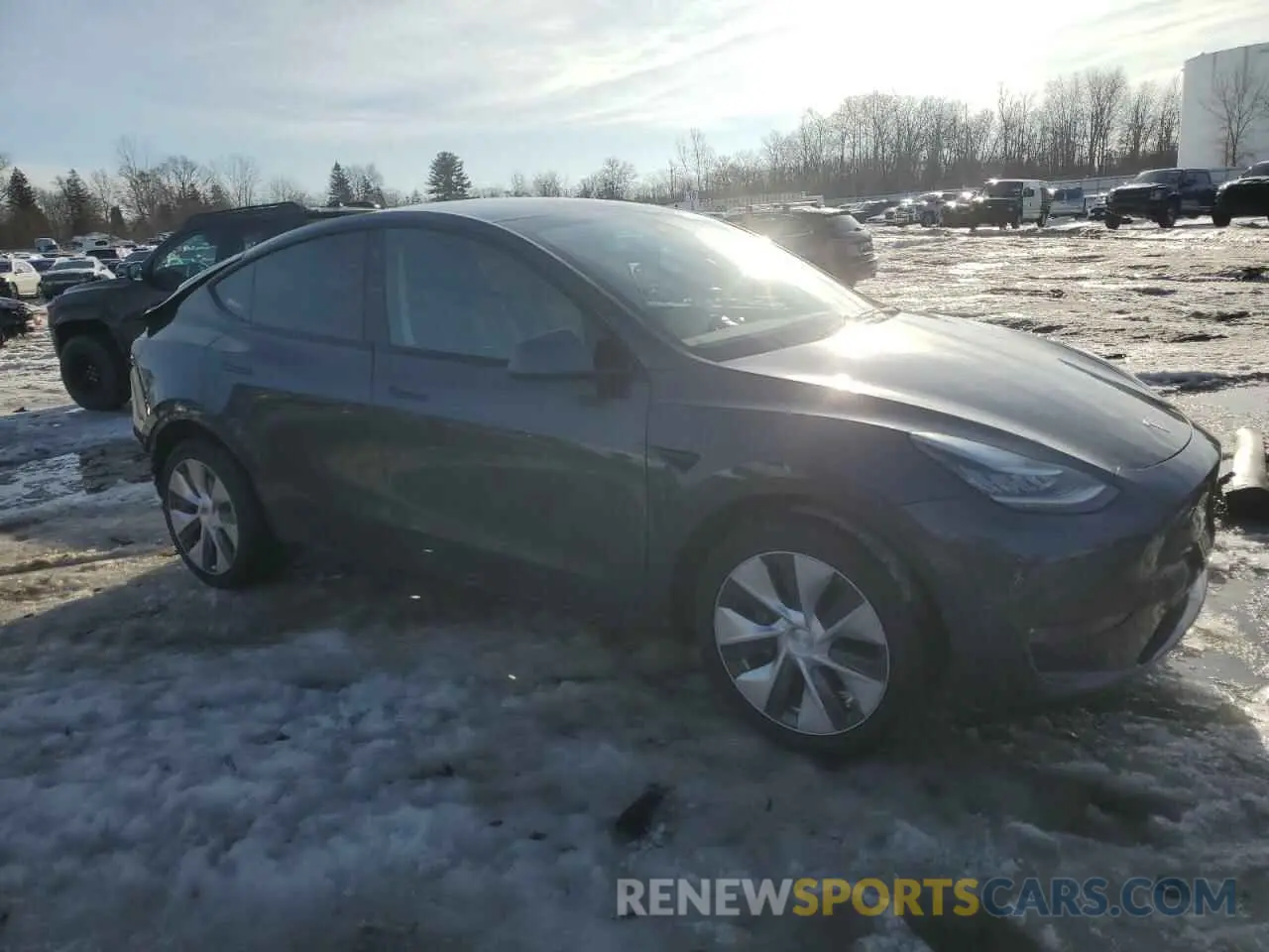 4 fotografías del automóvil dañado 5YJYGDEE2LF014448 TESLA MODEL Y 2020