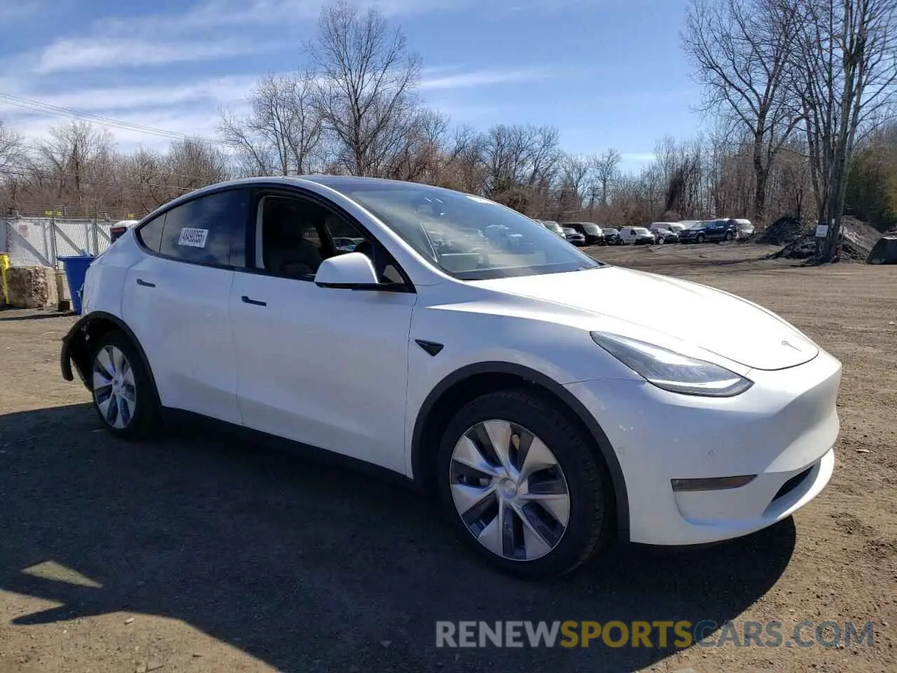 4 fotografías del automóvil dañado 5YJYGDEE2LF016930 TESLA MODEL Y 2020