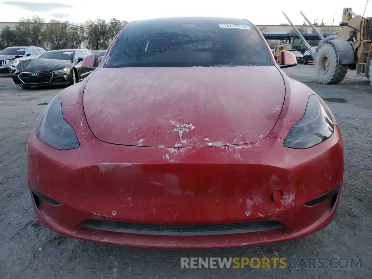 5 fotografías del automóvil dañado 5YJYGDEE3LF011297 TESLA MODEL Y 2020
