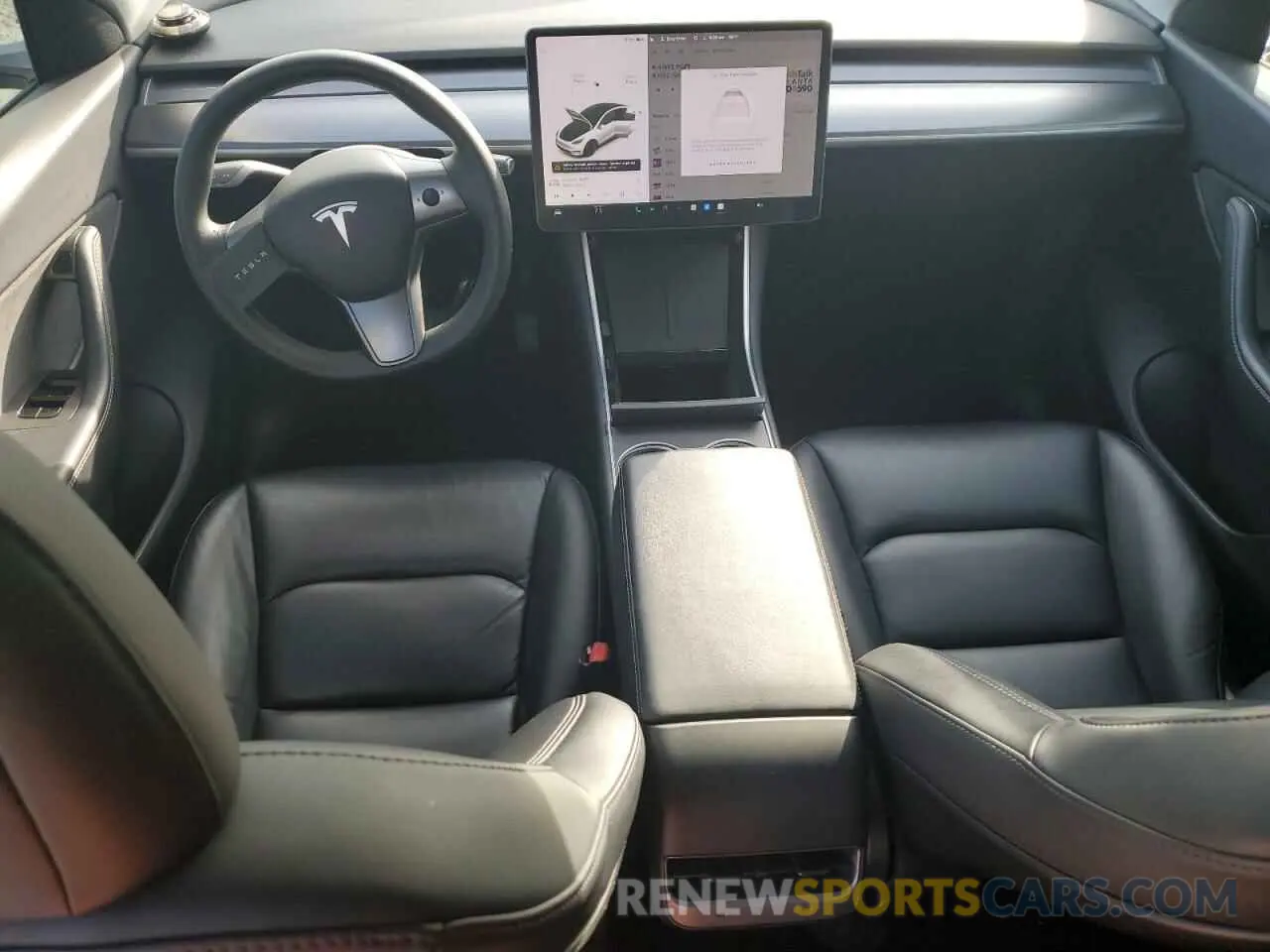 8 fotografías del automóvil dañado 5YJYGDEE3LF012837 TESLA MODEL Y 2020