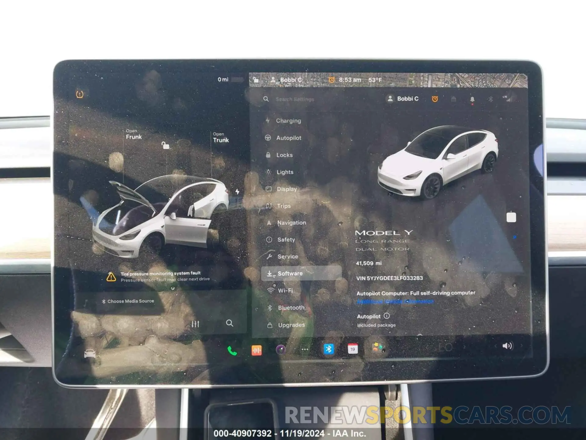 17 fotografías del automóvil dañado 5YJYGDEE3LF033283 TESLA MODEL Y 2020
