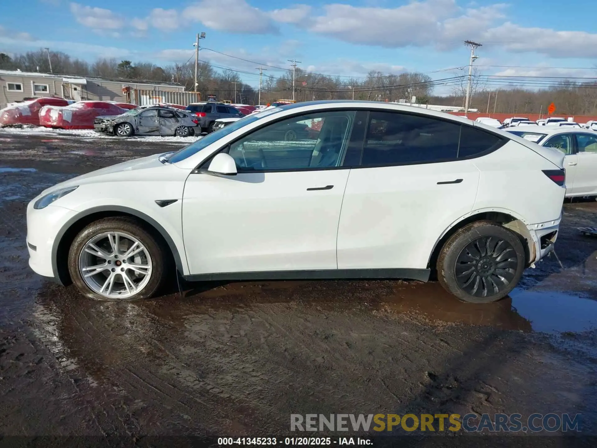 14 fotografías del automóvil dañado 5YJYGDEE3LF044932 TESLA MODEL Y 2020