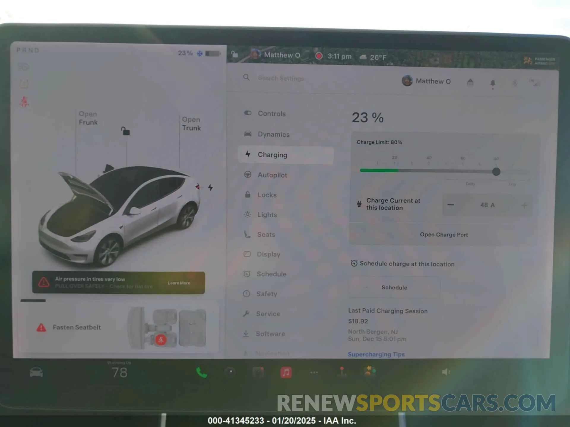 17 fotografías del automóvil dañado 5YJYGDEE3LF044932 TESLA MODEL Y 2020