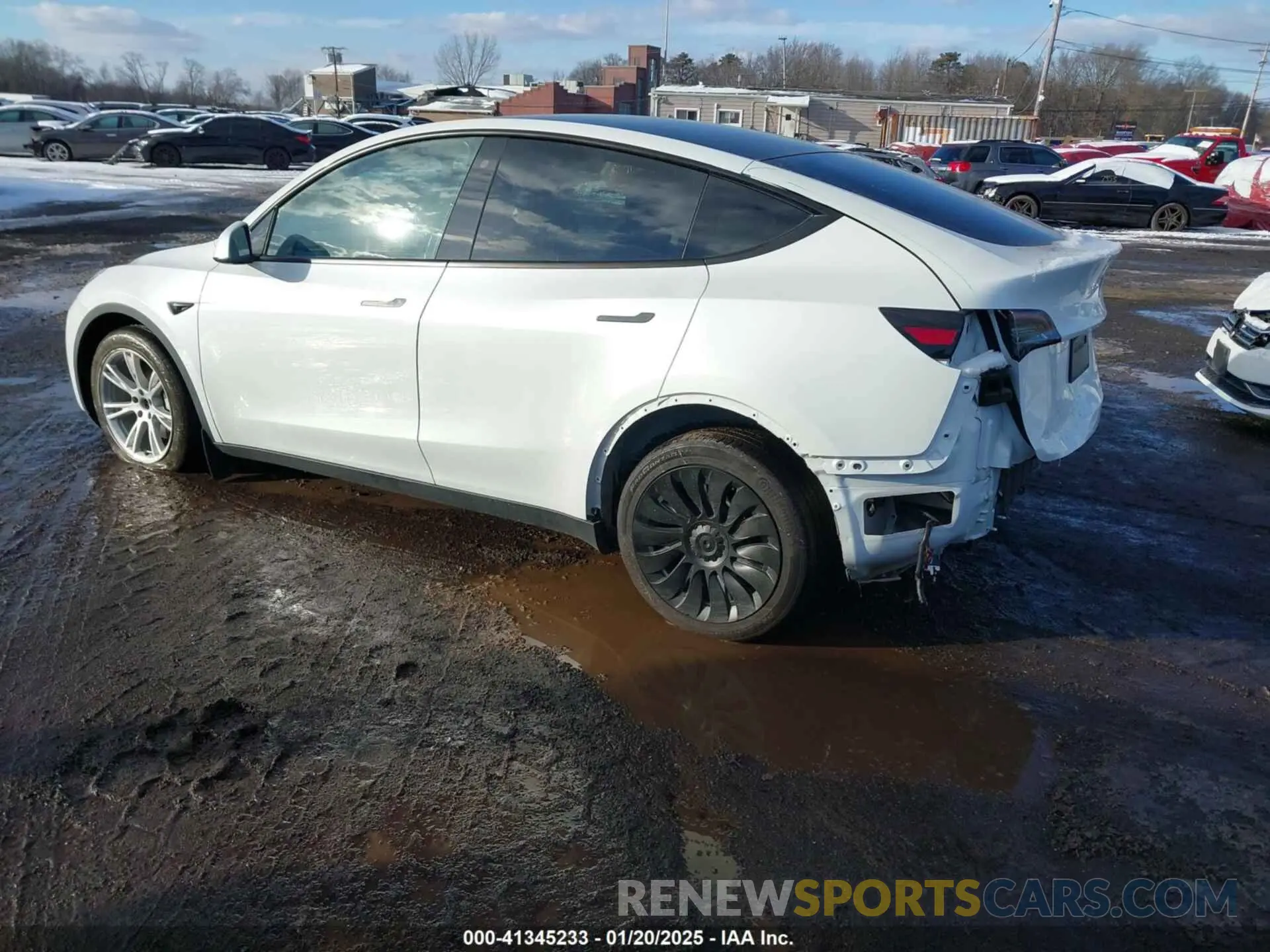 3 fotografías del automóvil dañado 5YJYGDEE3LF044932 TESLA MODEL Y 2020