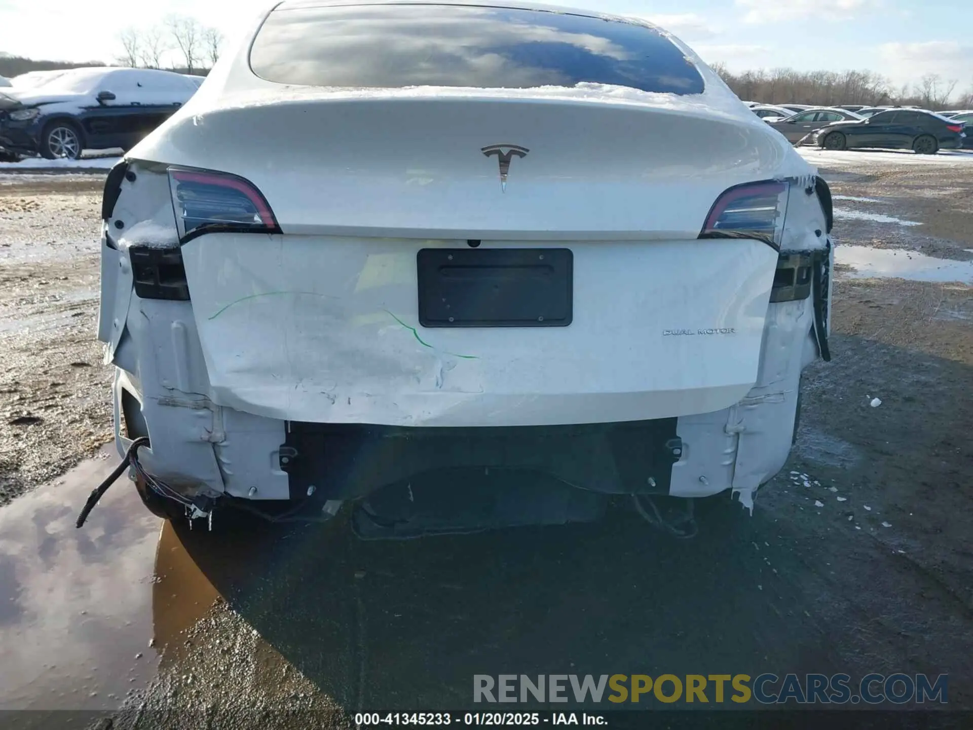 6 fotografías del automóvil dañado 5YJYGDEE3LF044932 TESLA MODEL Y 2020