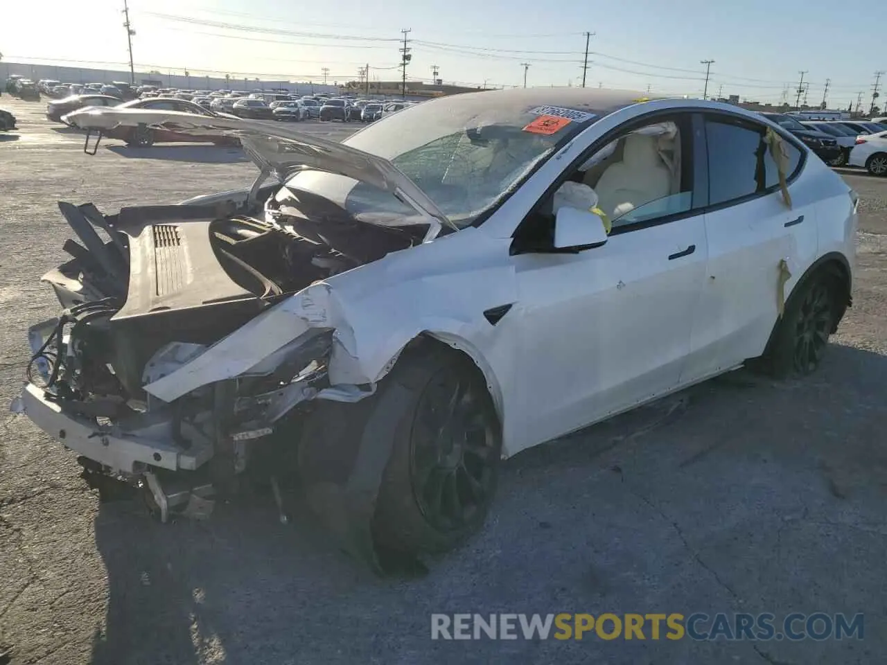 1 fotografías del automóvil dañado 5YJYGDEE4LF014564 TESLA MODEL Y 2020