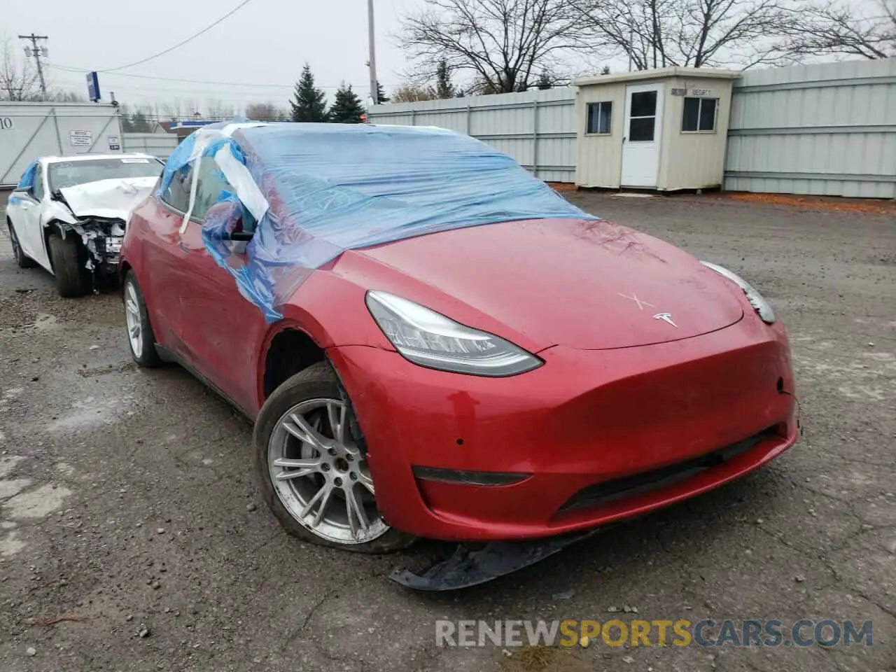 1 fotografías del automóvil dañado 5YJYGDEE4LF014743 TESLA MODEL Y 2020