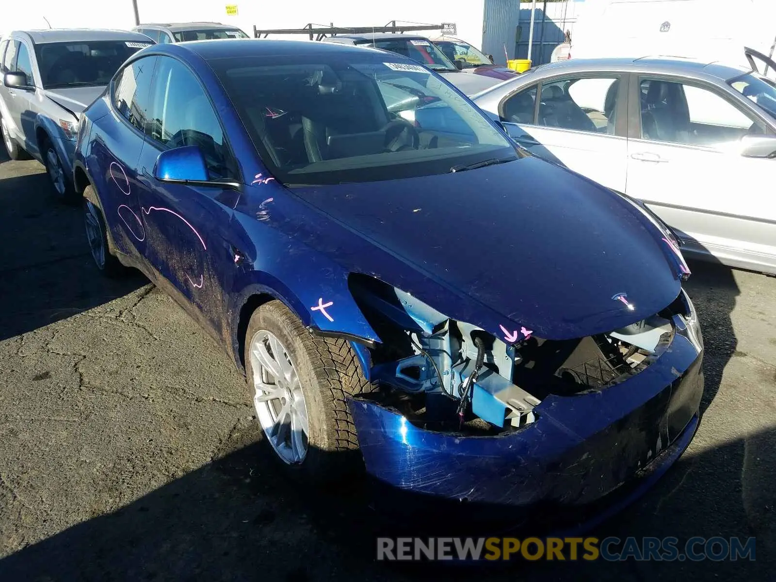 1 fotografías del automóvil dañado 5YJYGDEE4LF059049 TESLA MODEL Y 2020