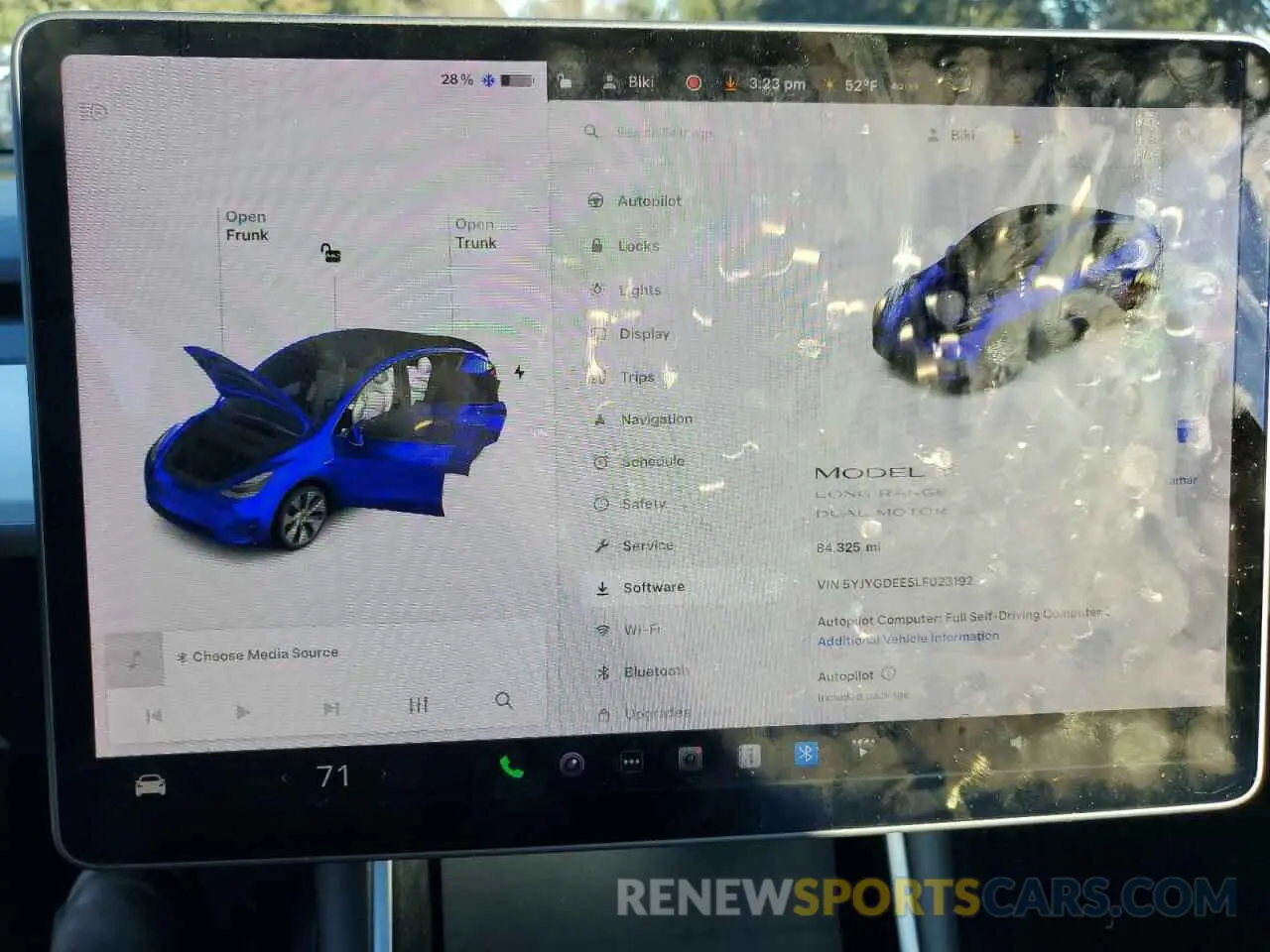 9 fotografías del automóvil dañado 5YJYGDEE5LF023192 TESLA MODEL Y 2020