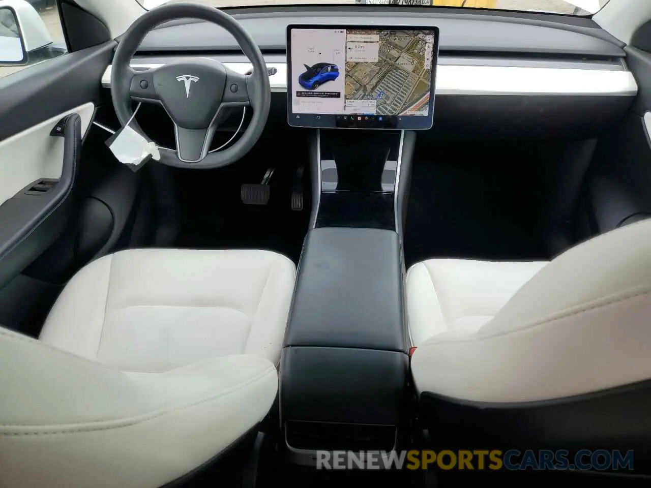 8 fotografías del automóvil dañado 5YJYGDEE5LF023273 TESLA MODEL Y 2020