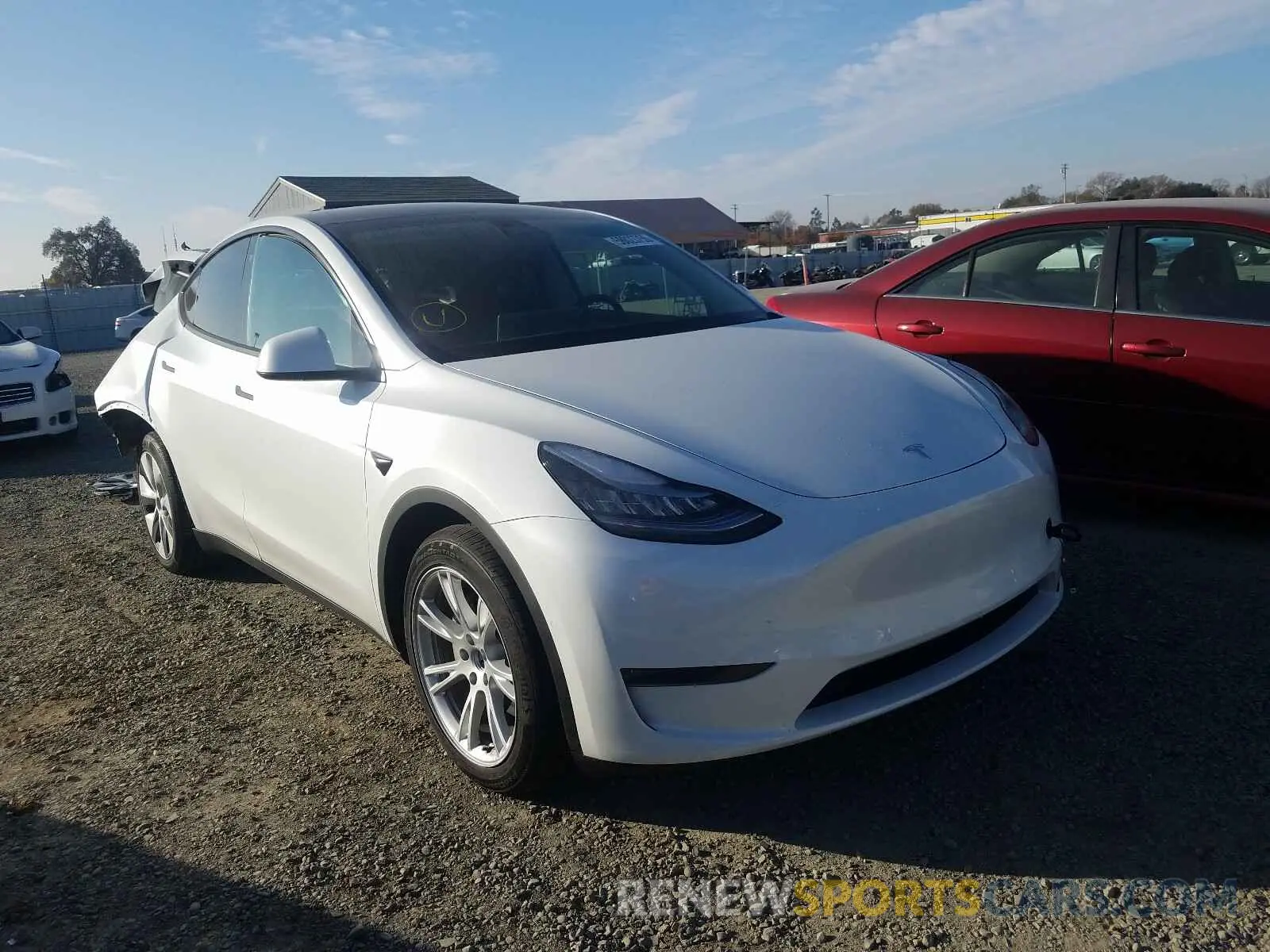 1 fotografías del automóvil dañado 5YJYGDEE5LF052840 TESLA MODEL Y 2020