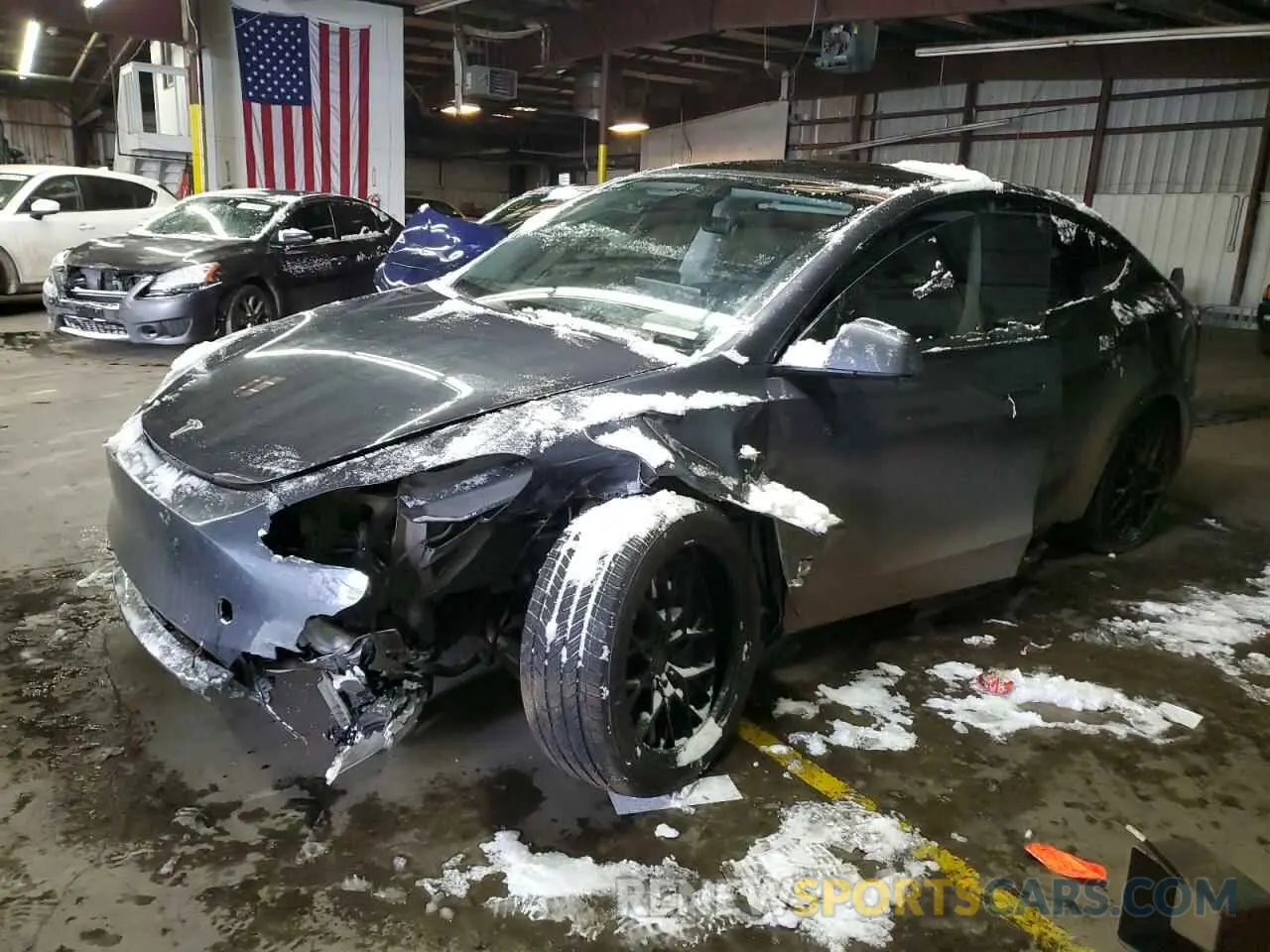 1 fotografías del automóvil dañado 5YJYGDEE6LF017241 TESLA MODEL Y 2020