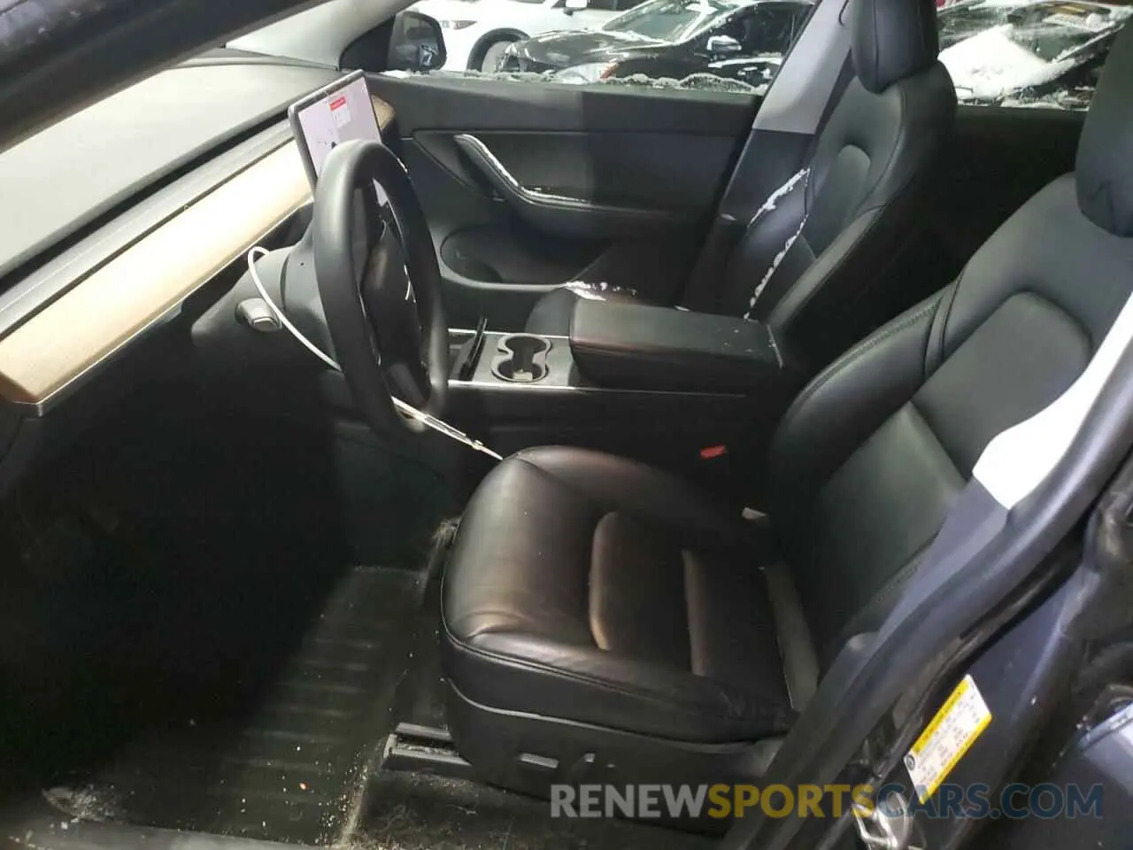 7 fotografías del automóvil dañado 5YJYGDEE6LF017241 TESLA MODEL Y 2020