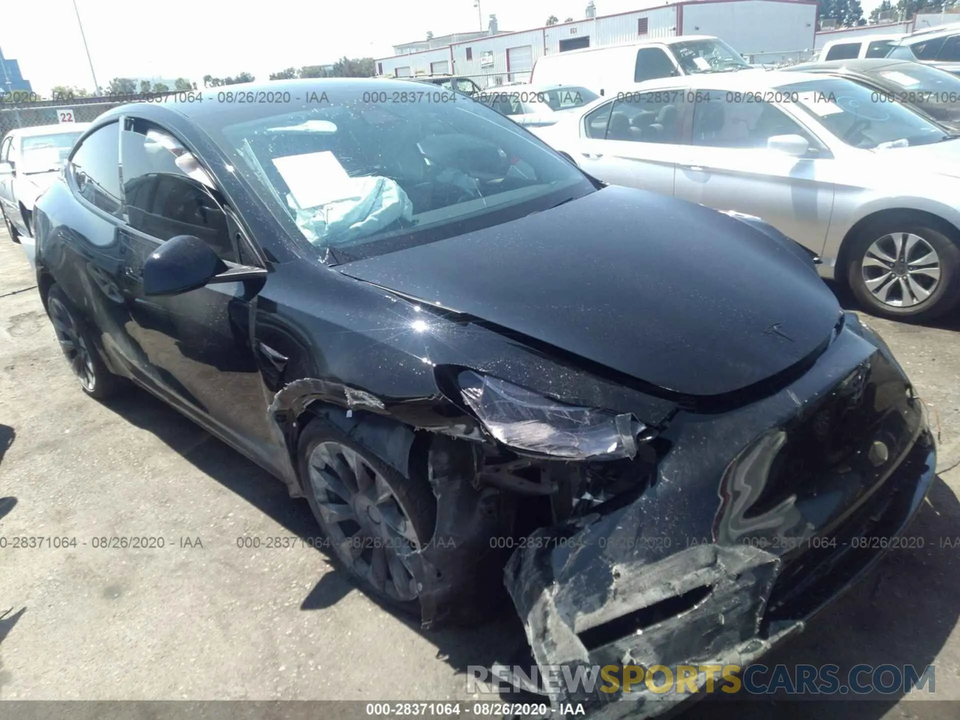 1 fotografías del automóvil dañado 5YJYGDEE7LF018446 TESLA MODEL Y 2020