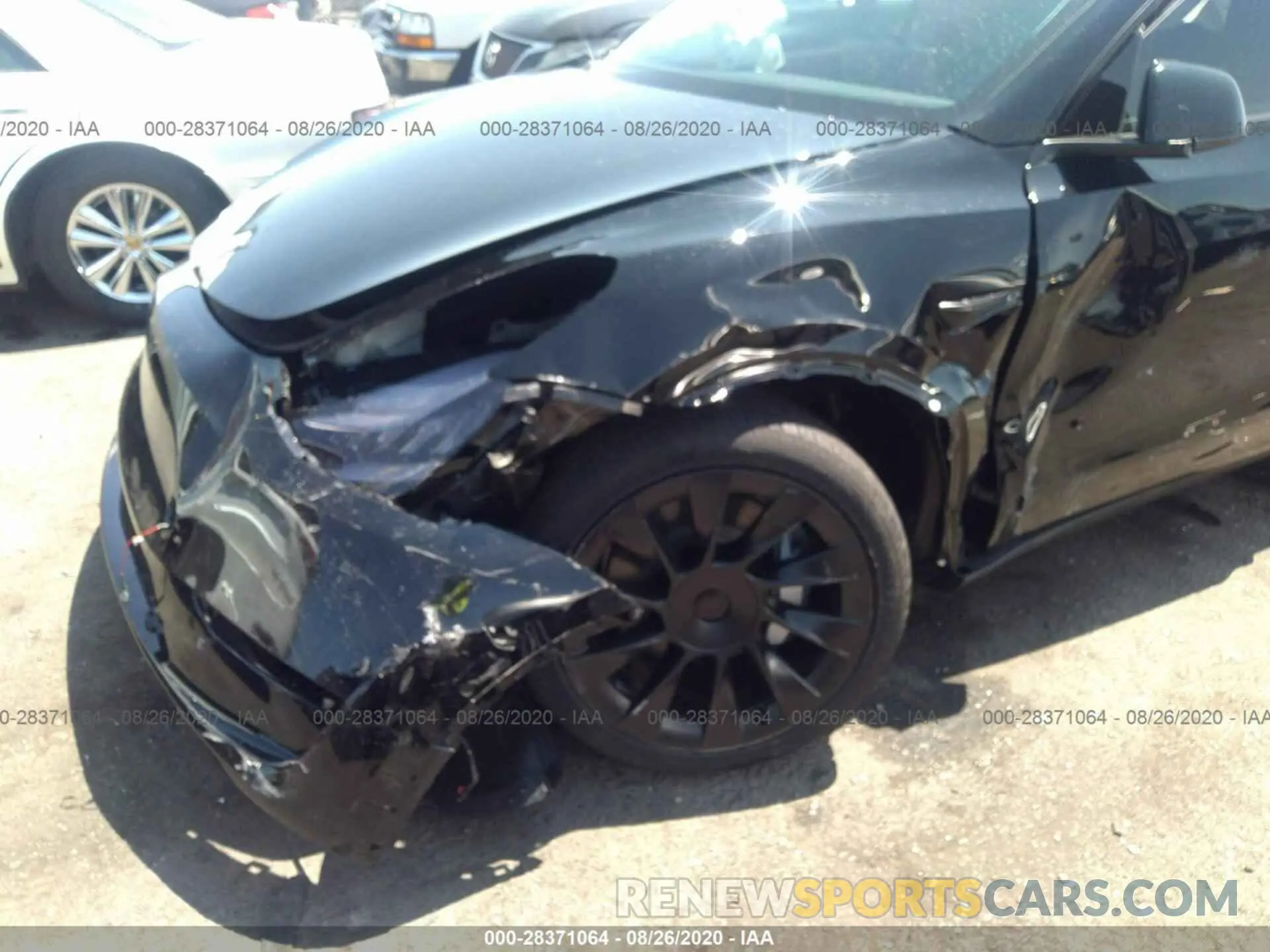 6 fotografías del automóvil dañado 5YJYGDEE7LF018446 TESLA MODEL Y 2020
