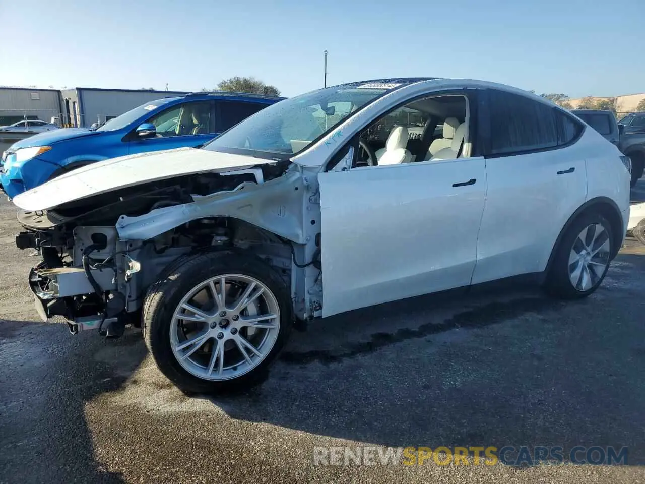 1 fotografías del automóvil dañado 5YJYGDEE7LF020598 TESLA MODEL Y 2020