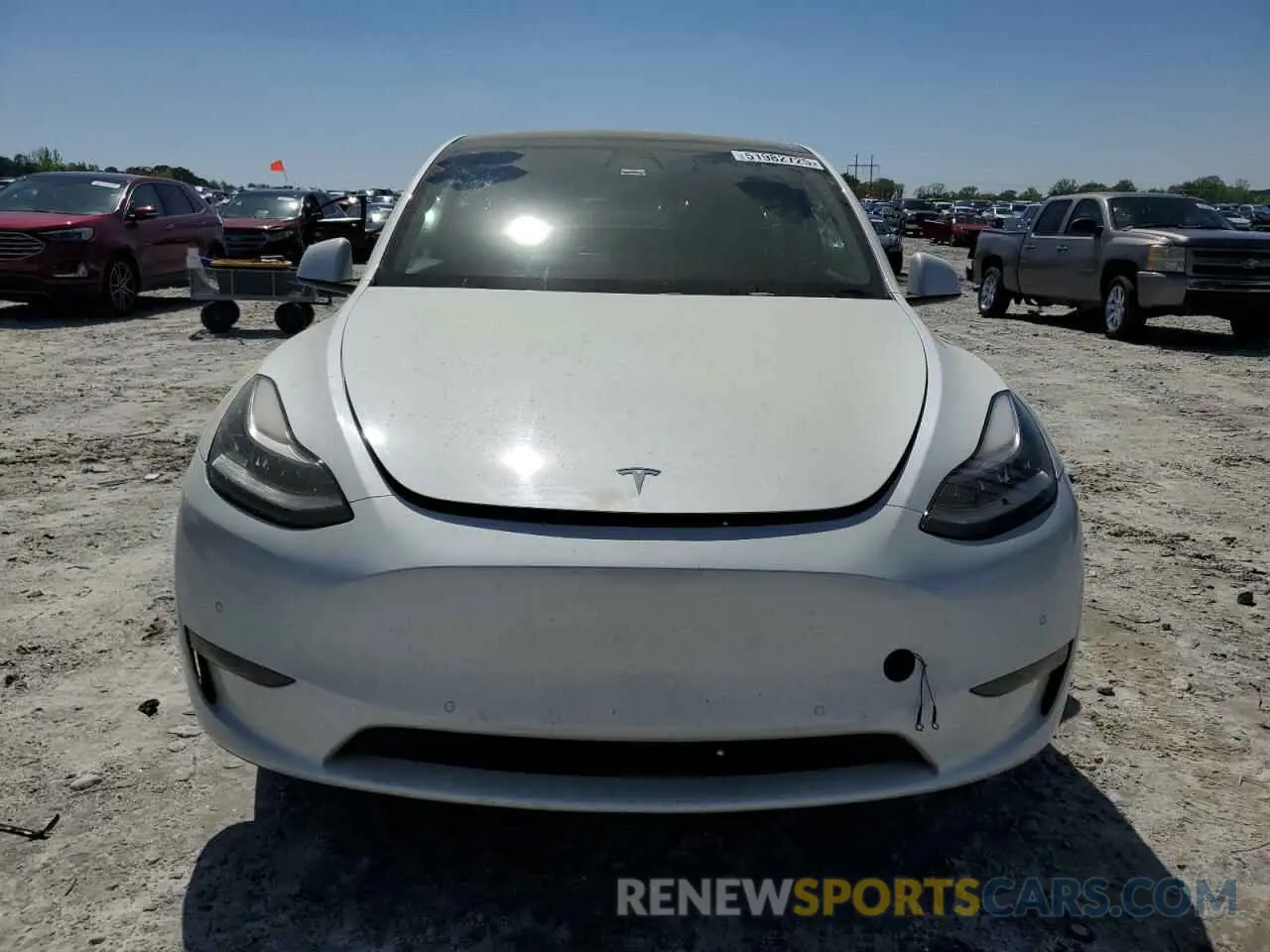 5 fotografías del automóvil dañado 5YJYGDEE7LF047073 TESLA MODEL Y 2020
