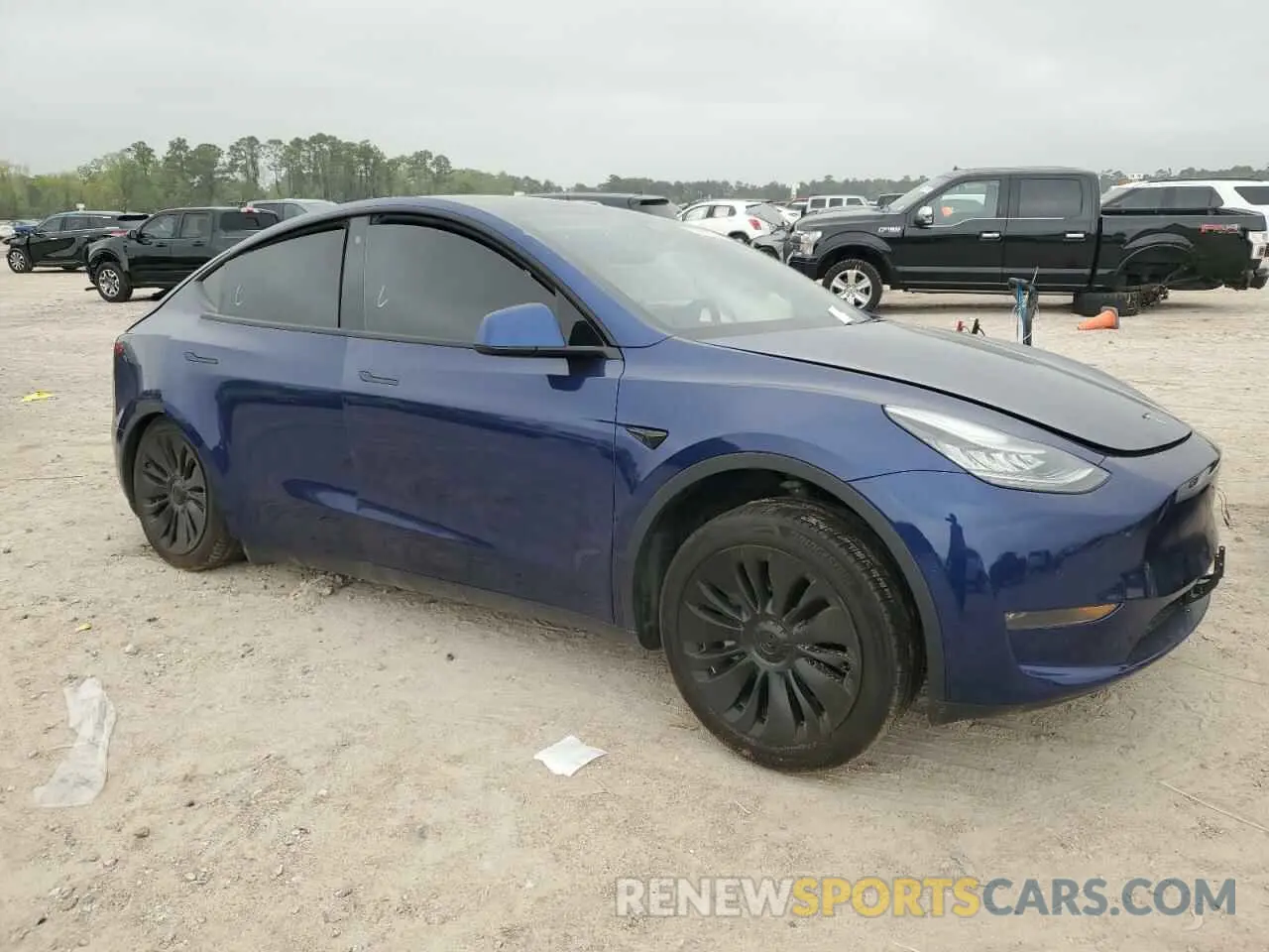 4 fotografías del automóvil dañado 5YJYGDEE7LF057909 TESLA MODEL Y 2020