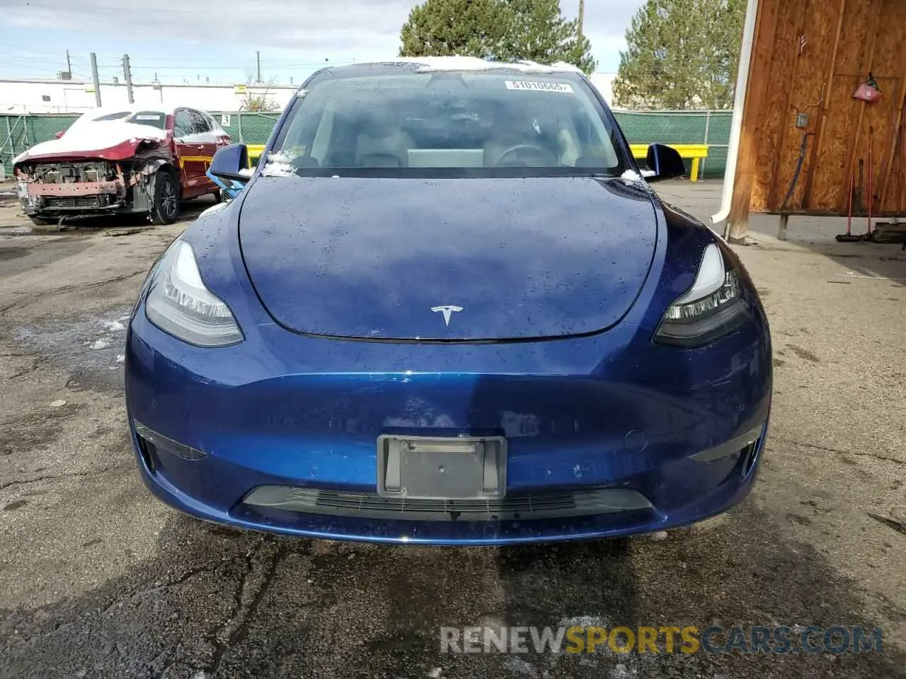 5 fotografías del automóvil dañado 5YJYGDEE8LF029553 TESLA MODEL Y 2020