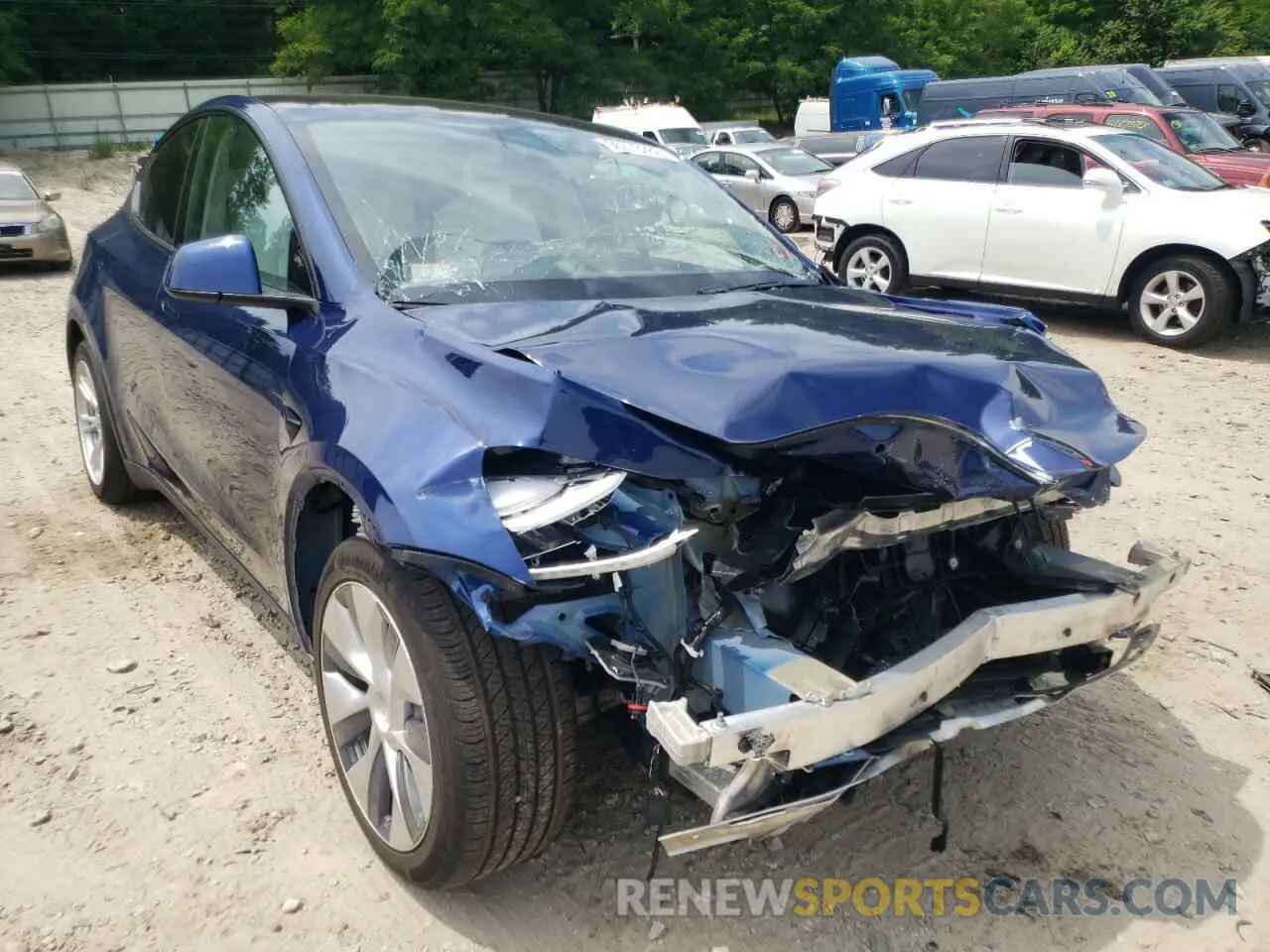 1 fotografías del automóvil dañado 5YJYGDEE8LF031139 TESLA MODEL Y 2020