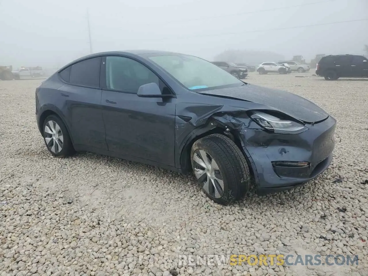 4 fotografías del automóvil dañado 5YJYGDEE8LF031531 TESLA MODEL Y 2020