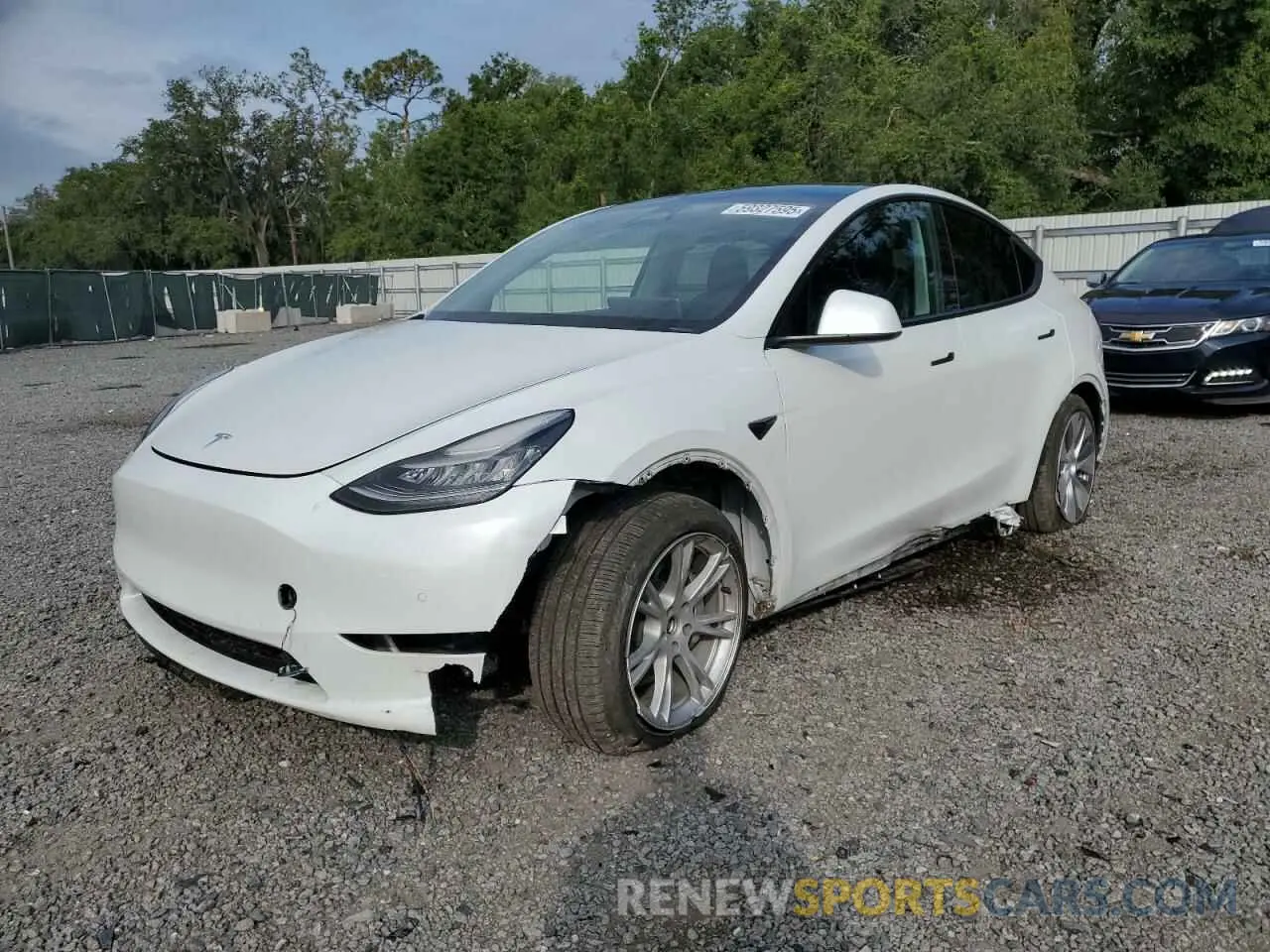 1 fotografías del automóvil dañado 5YJYGDEE8LF055974 TESLA MODEL Y 2020