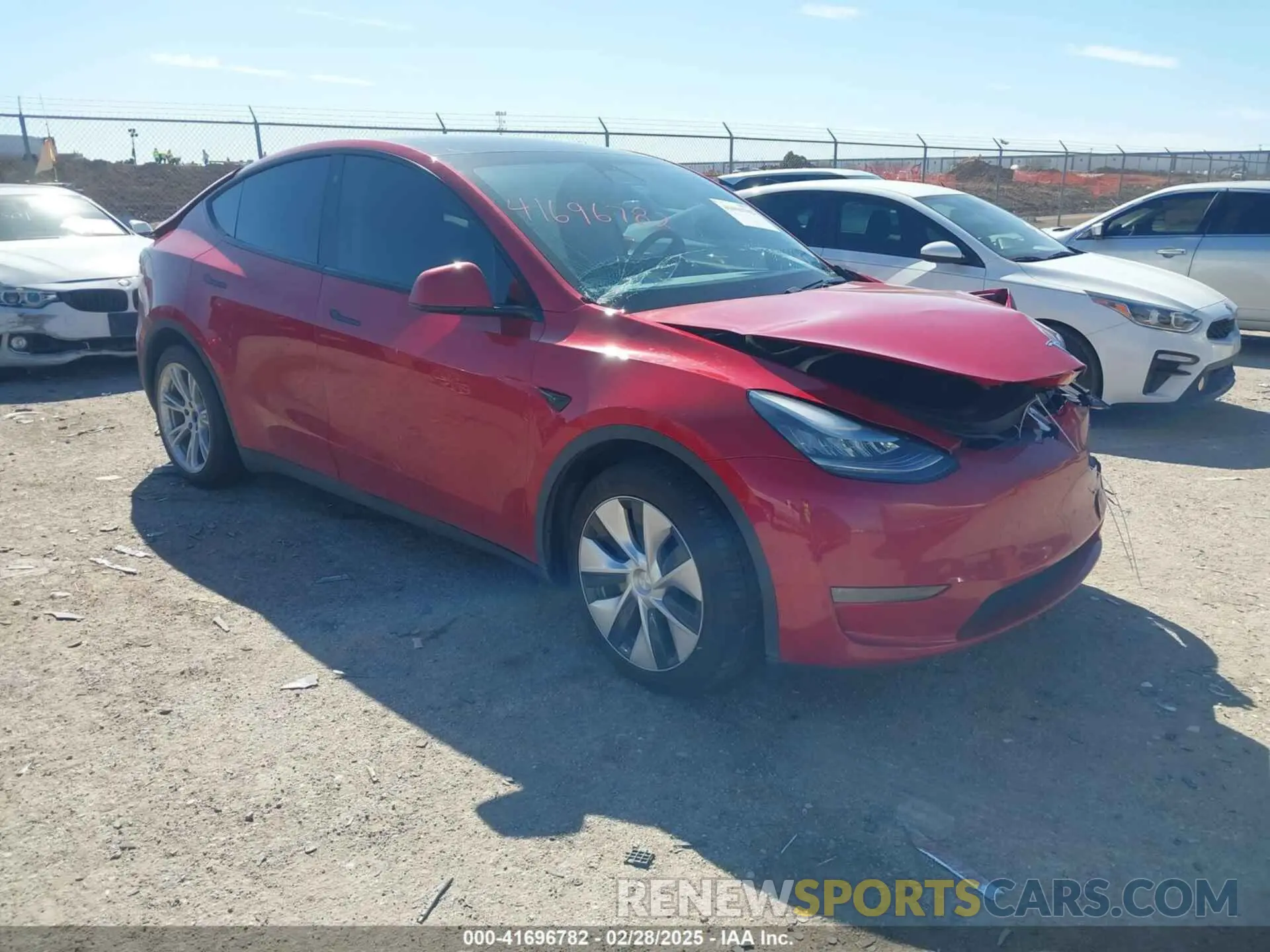 1 fotografías del automóvil dañado 5YJYGDEE9LF009523 TESLA MODEL Y 2020