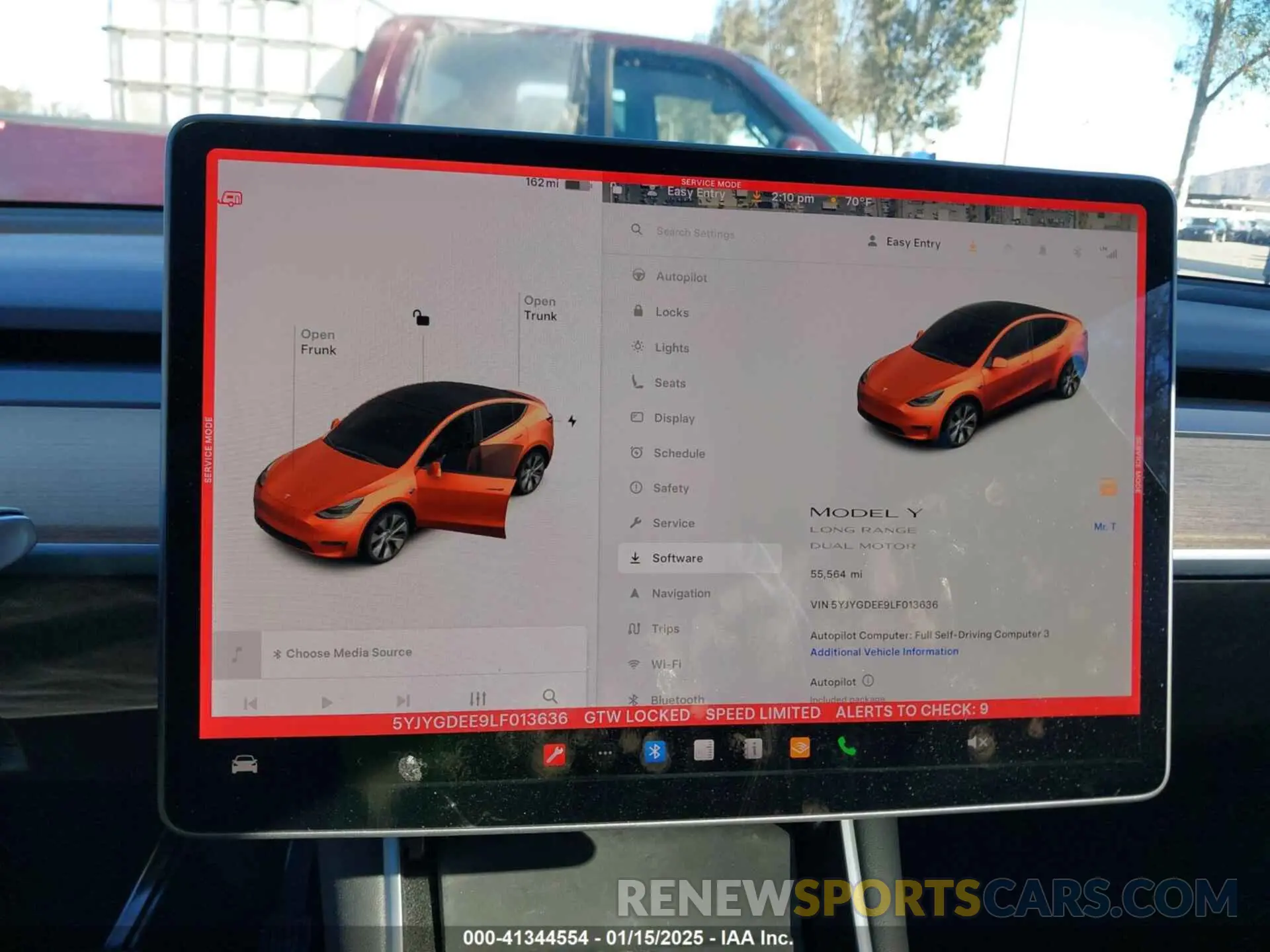 7 fotografías del automóvil dañado 5YJYGDEE9LF013636 TESLA MODEL Y 2020