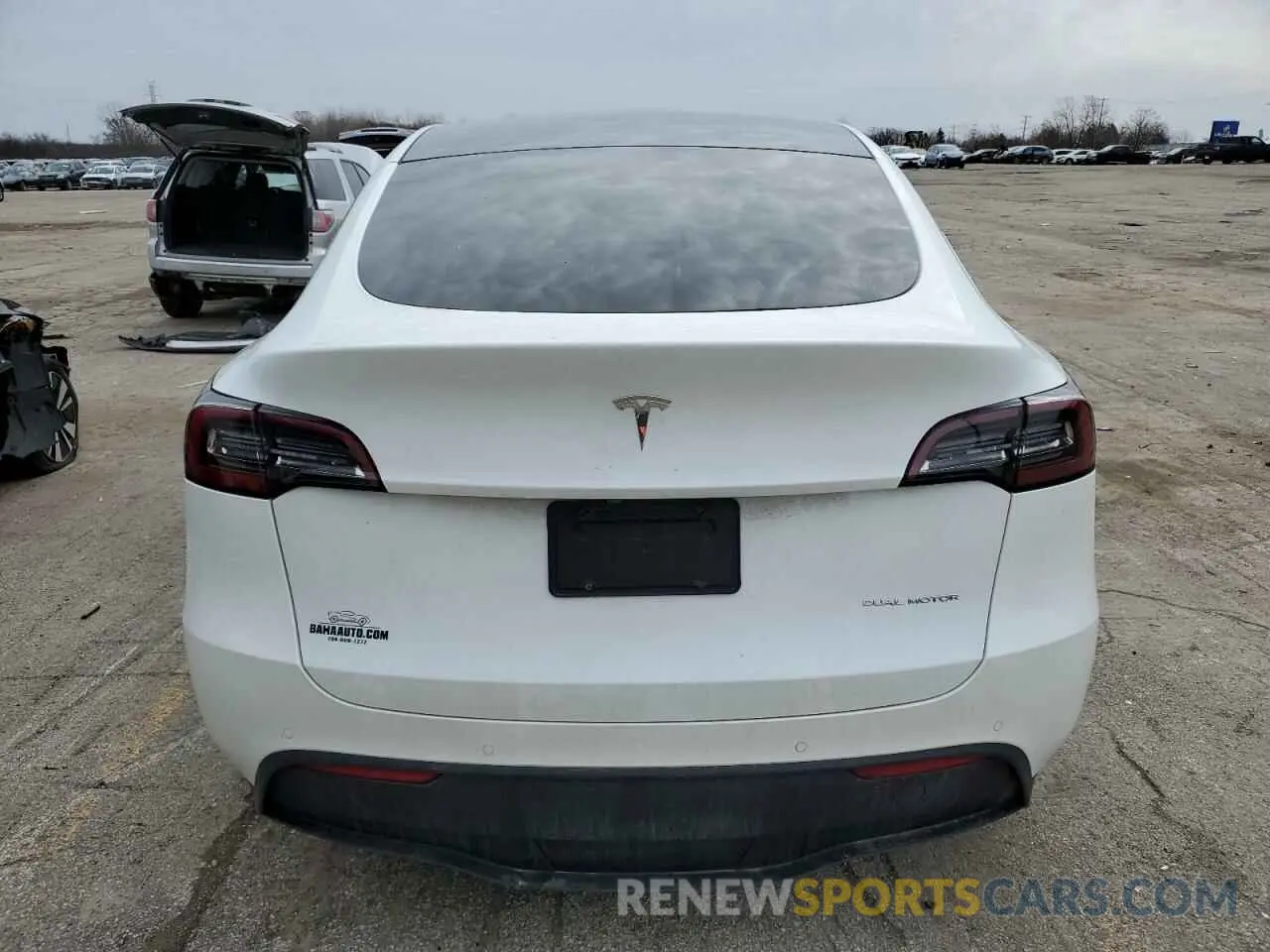 6 fotografías del automóvil dañado 5YJYGDEE9LF023261 TESLA MODEL Y 2020