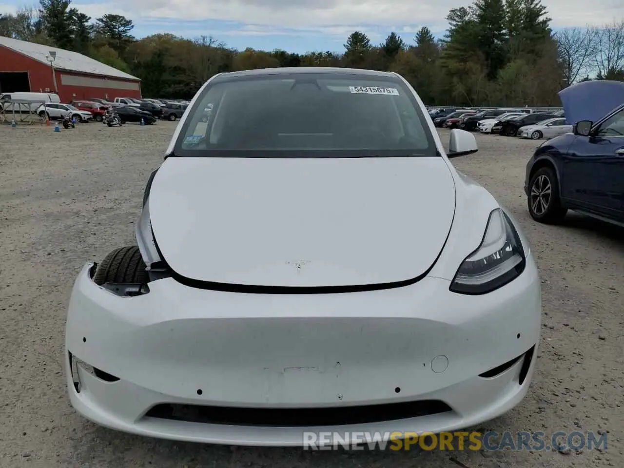 5 fotografías del automóvil dañado 5YJYGDEEXLF006453 TESLA MODEL Y 2020