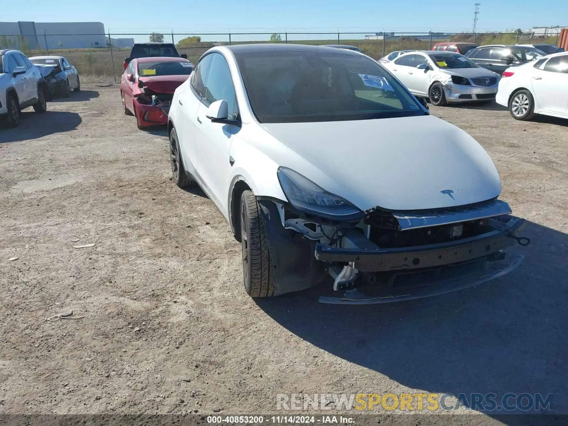 1 fotografías del automóvil dañado 5YJYGDEEXLF027187 TESLA MODEL Y 2020