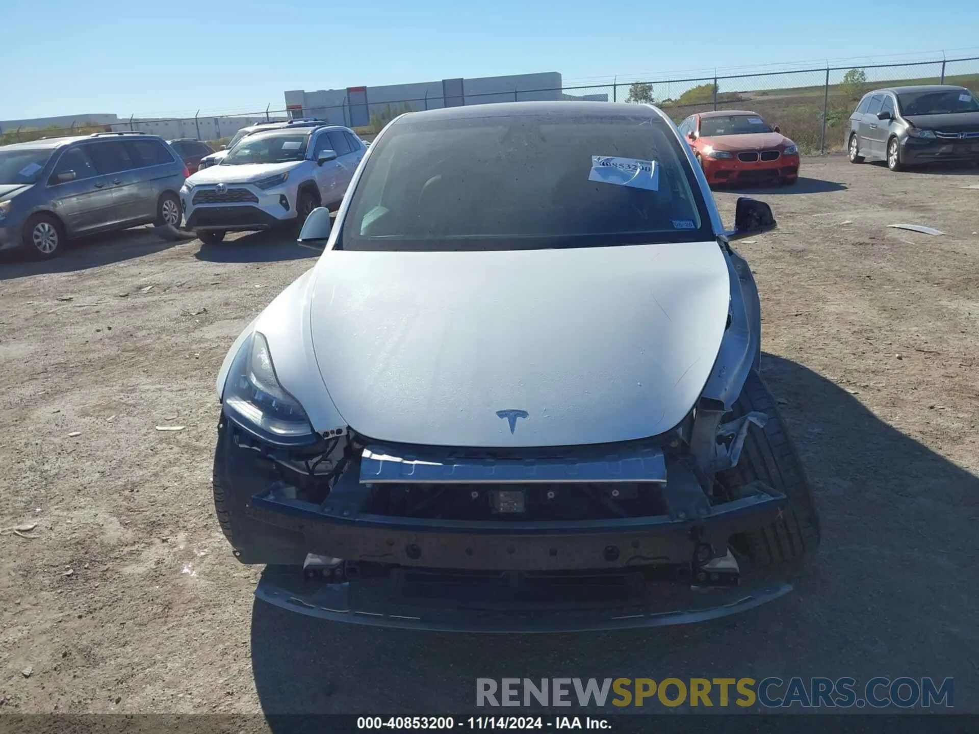 13 fotografías del automóvil dañado 5YJYGDEEXLF027187 TESLA MODEL Y 2020