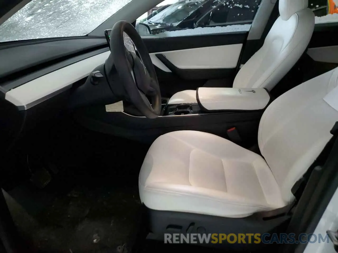7 fotografías del automóvil dañado 5YJYGDEEXLF027562 TESLA MODEL Y 2020