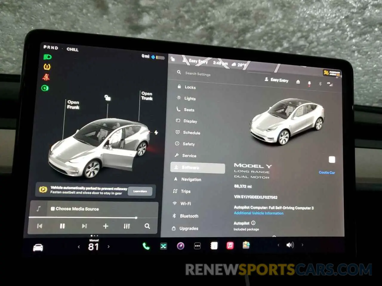 9 fotografías del automóvil dañado 5YJYGDEEXLF027562 TESLA MODEL Y 2020