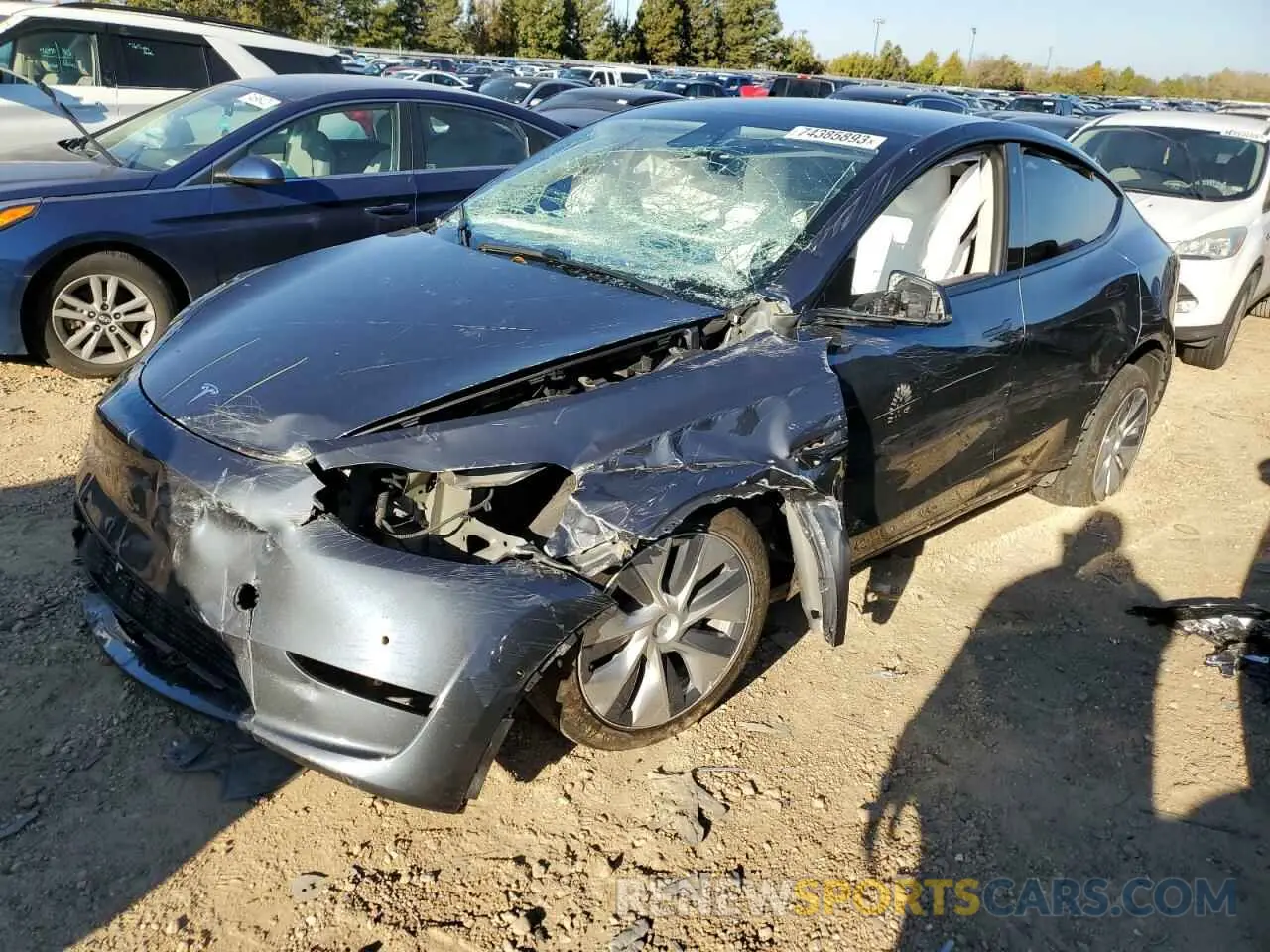 1 fotografías del automóvil dañado 5YJYGDEEXLF030980 TESLA MODEL Y 2020