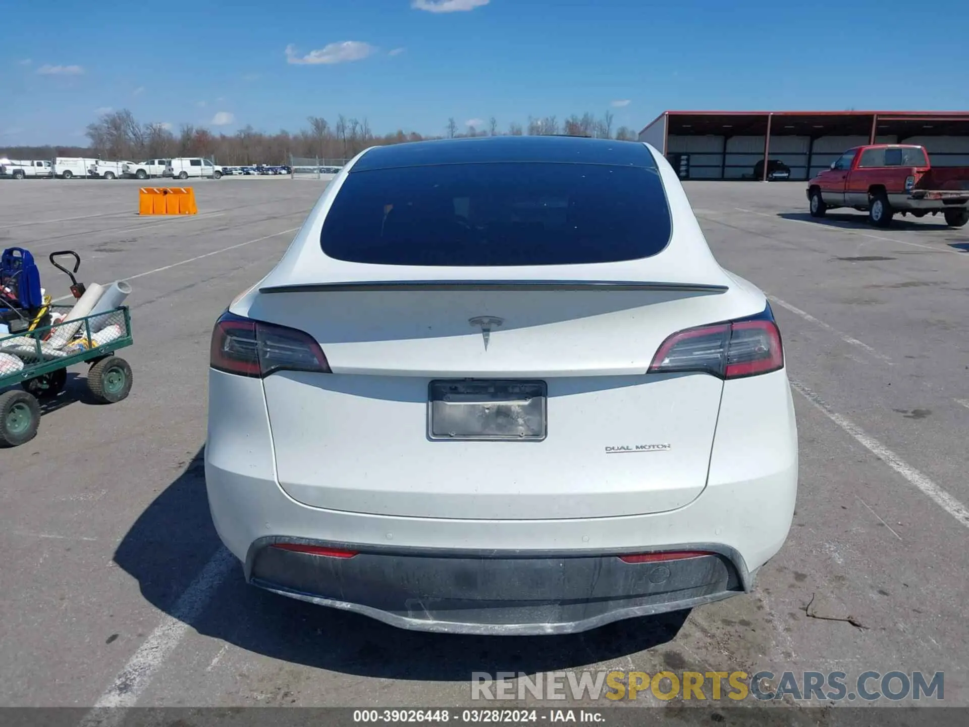 6 fotografías del automóvil dañado 5YJYGDEF0LF011931 TESLA MODEL Y 2020