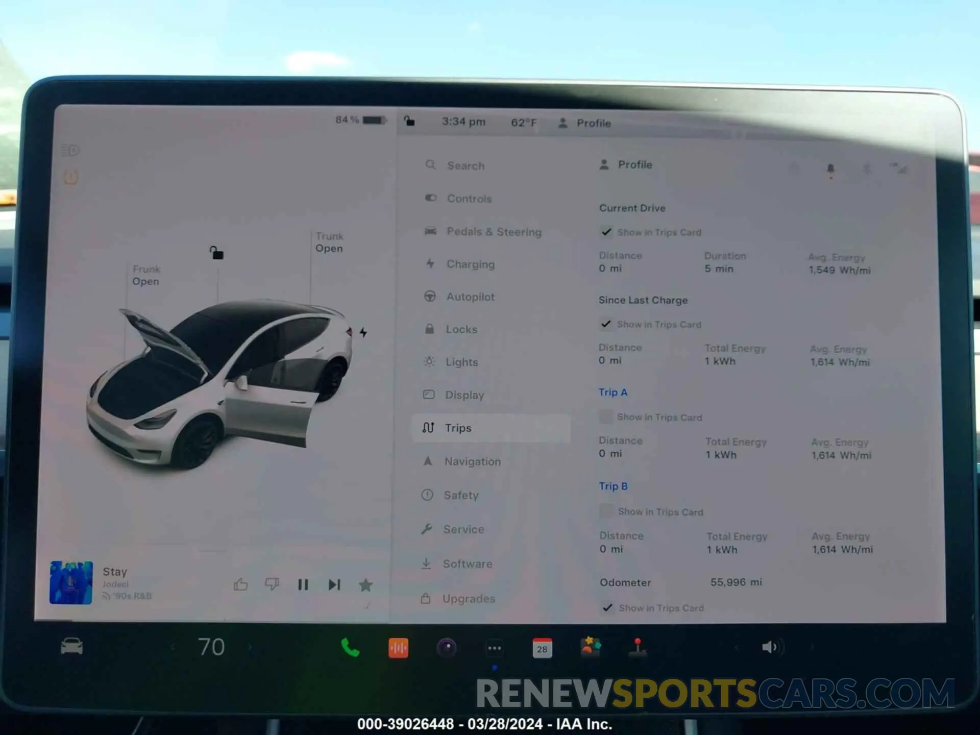 7 fotografías del automóvil dañado 5YJYGDEF0LF011931 TESLA MODEL Y 2020