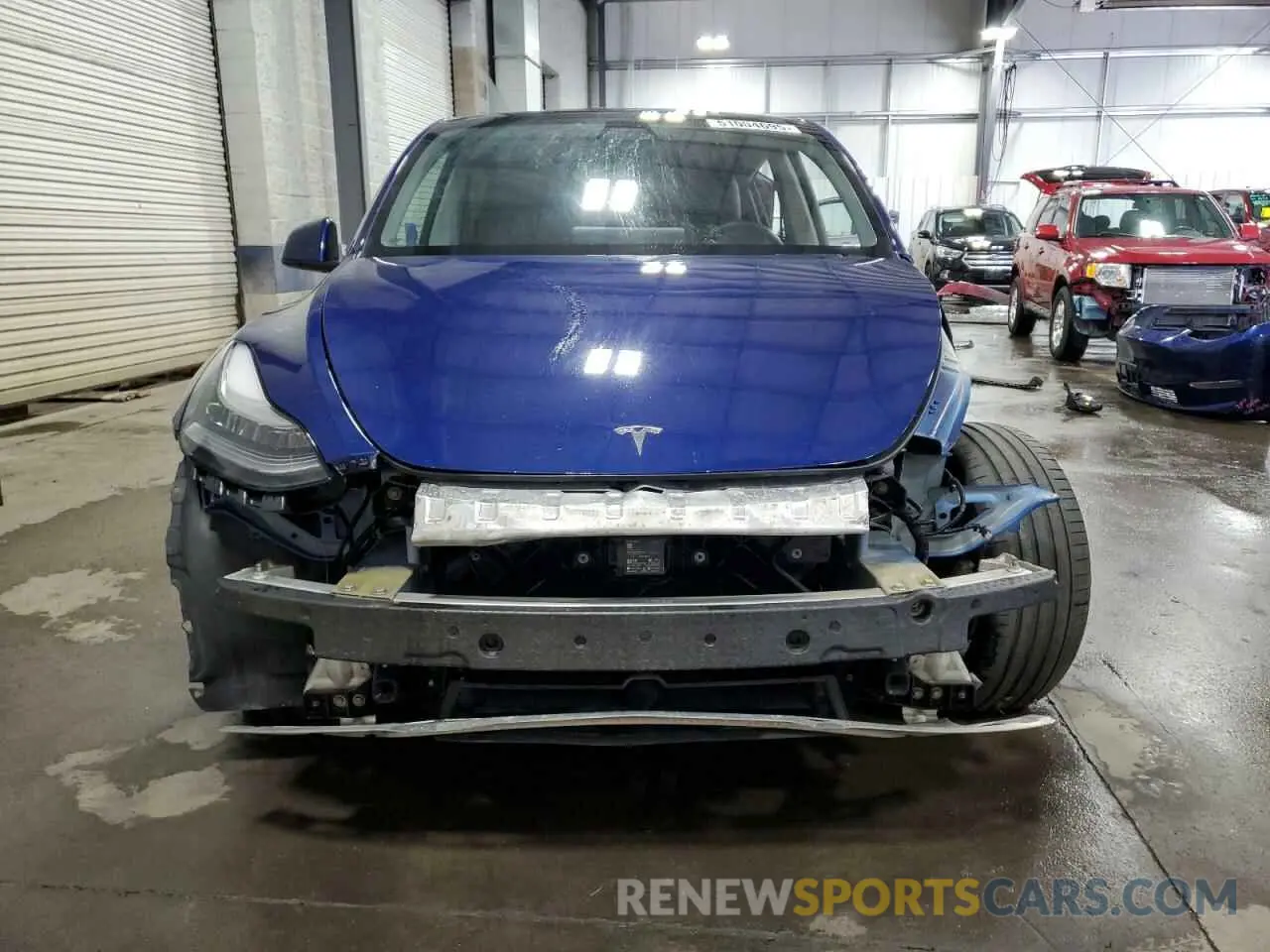 5 fotografías del automóvil dañado 5YJYGDEF1LF035901 TESLA MODEL Y 2020