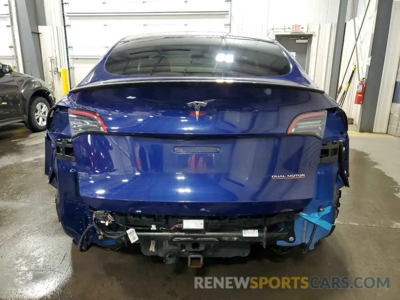 6 fotografías del automóvil dañado 5YJYGDEF1LF035901 TESLA MODEL Y 2020