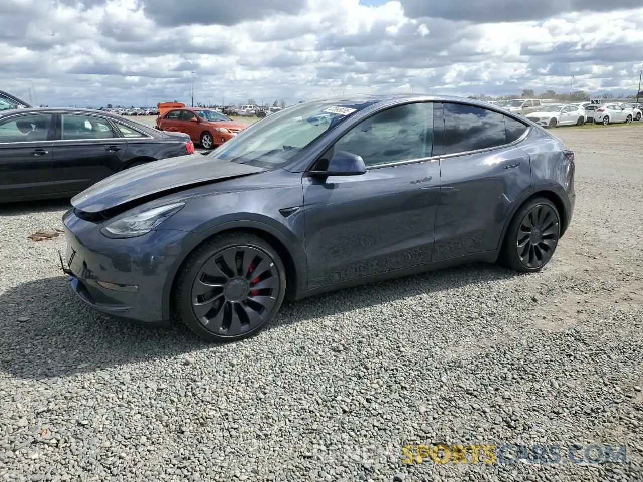 1 fotografías del automóvil dañado 5YJYGDEF3LF016427 TESLA MODEL Y 2020