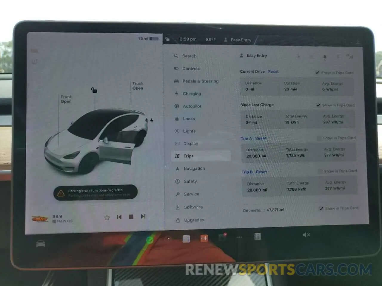 9 fotografías del automóvil dañado 5YJYGDEF5LF046822 TESLA MODEL Y 2020