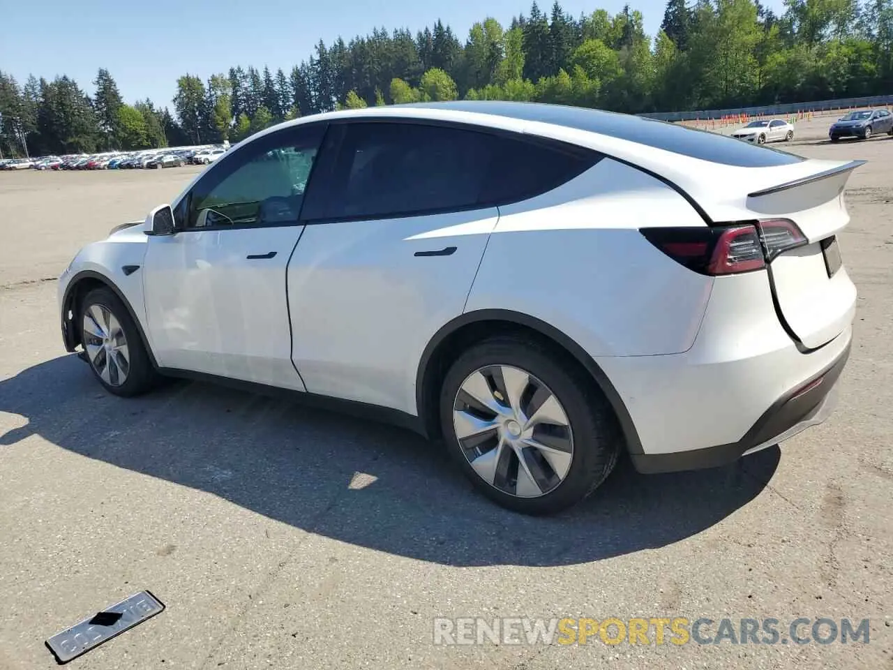 2 fotografías del automóvil dañado 5YJYGDEF9LF023060 TESLA MODEL Y 2020