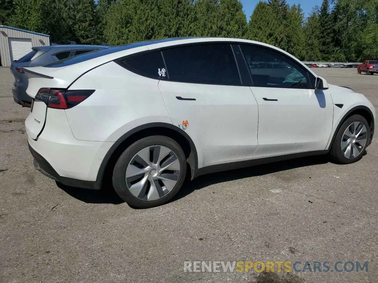 3 fotografías del automóvil dañado 5YJYGDEF9LF023060 TESLA MODEL Y 2020