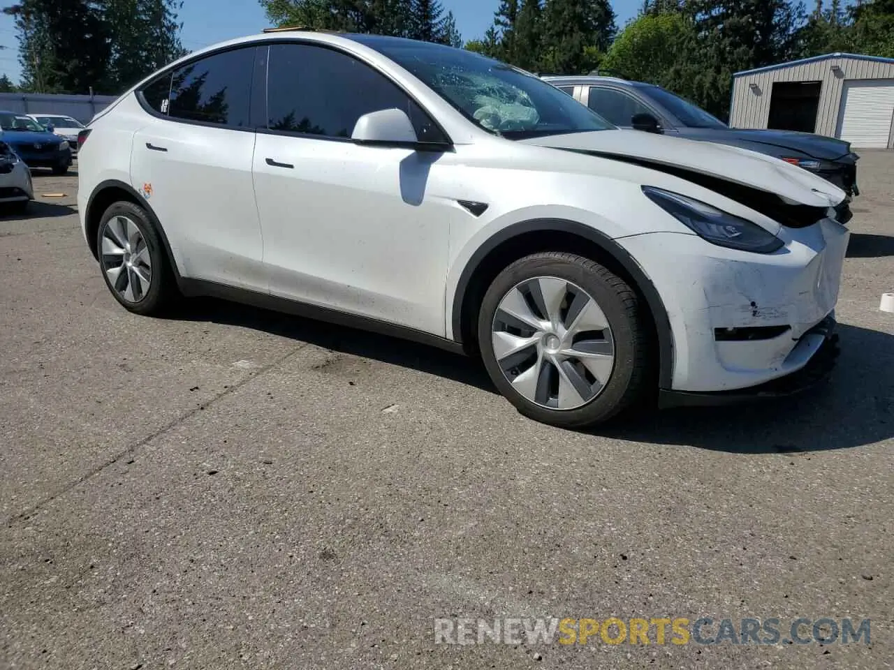 4 fotografías del automóvil dañado 5YJYGDEF9LF023060 TESLA MODEL Y 2020