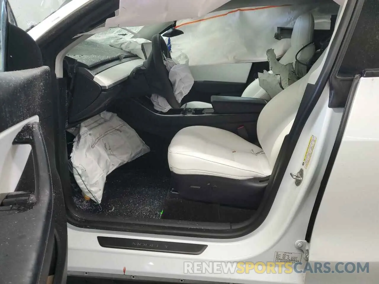 7 fotografías del automóvil dañado 5YJYGDEF9LF049853 TESLA MODEL Y 2020