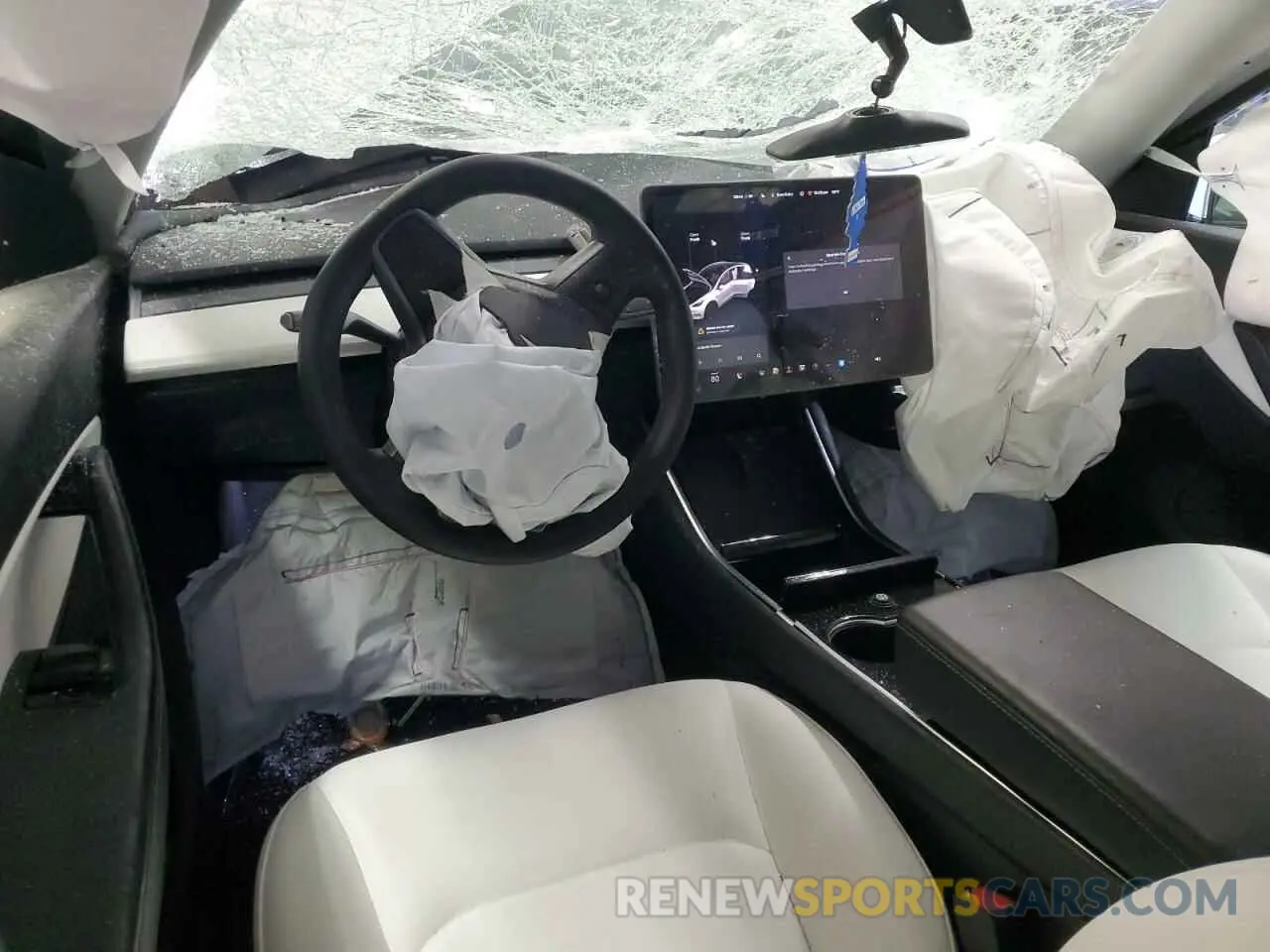 8 fotografías del automóvil dañado 5YJYGDEF9LF049853 TESLA MODEL Y 2020