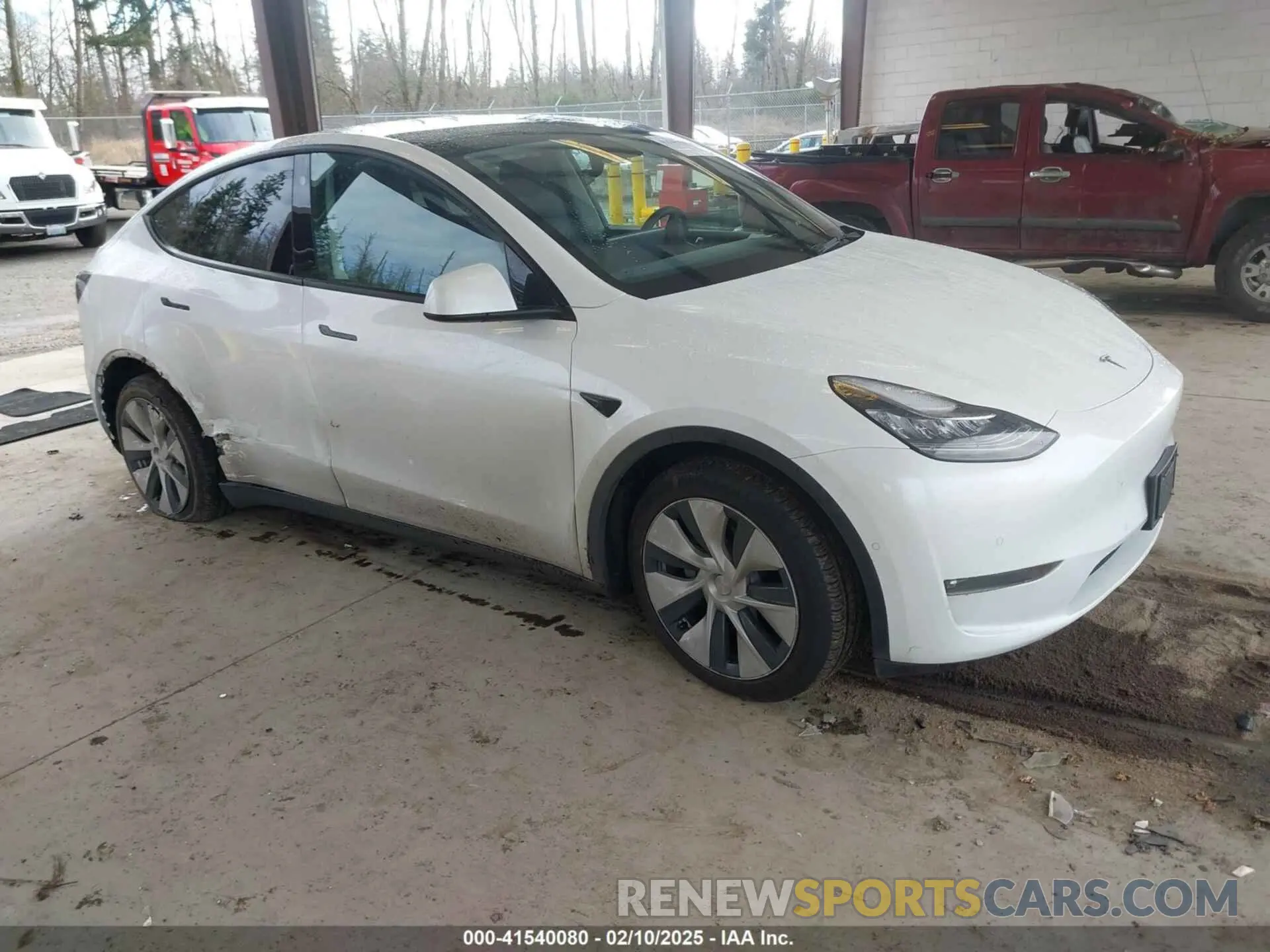 1 fotografías del automóvil dañado 5YJYGAEE0MF158998 TESLA MODEL Y 2021