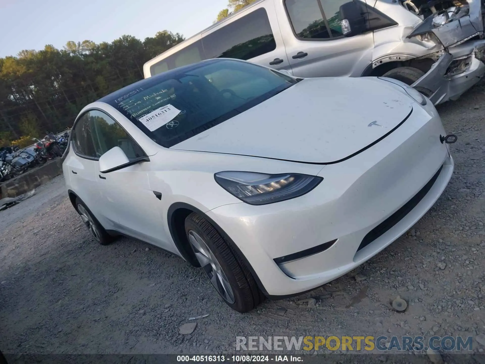 1 fotografías del automóvil dañado 5YJYGAEE0MF188311 TESLA MODEL Y 2021