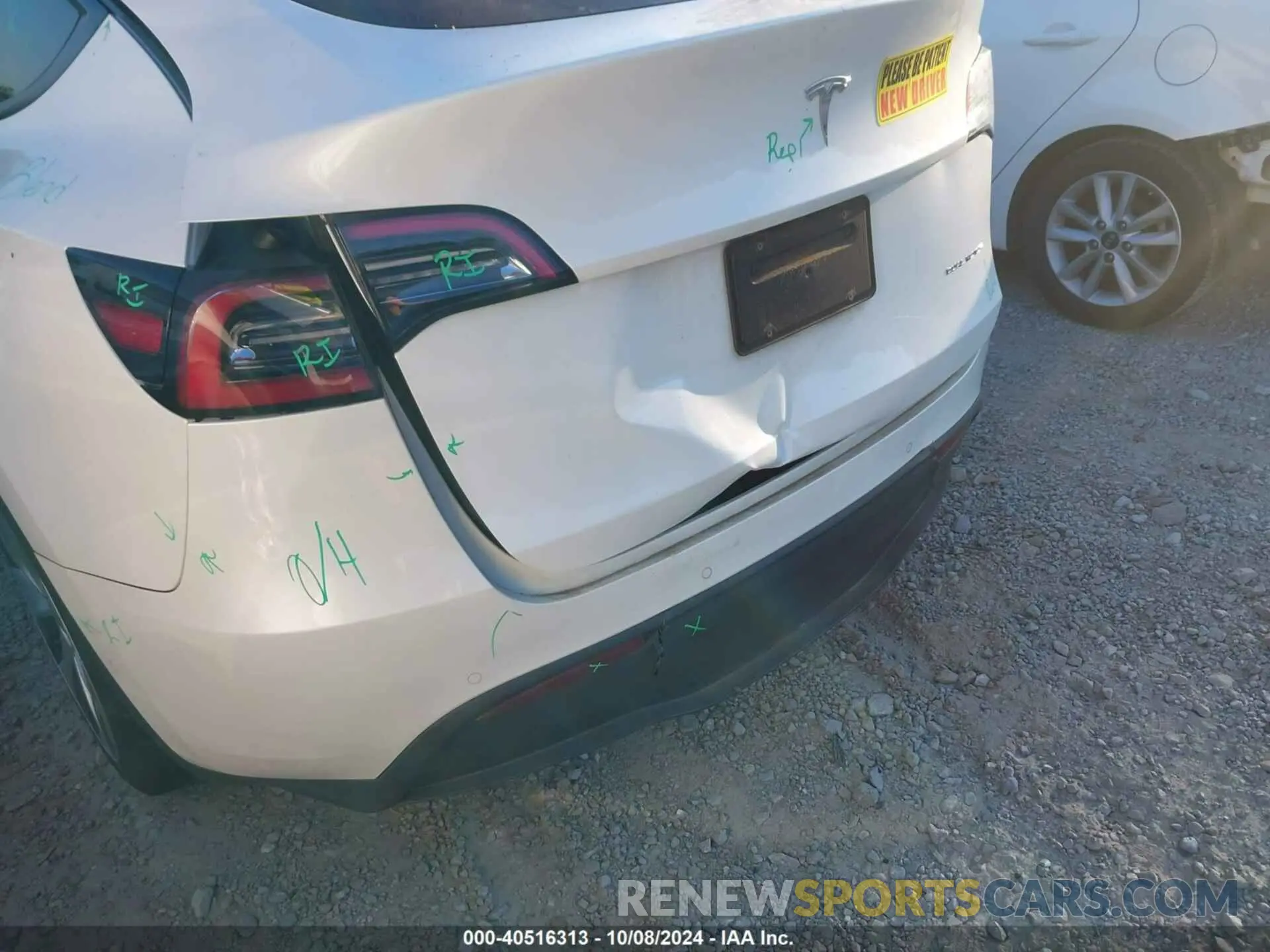 6 fotografías del automóvil dañado 5YJYGAEE0MF188311 TESLA MODEL Y 2021